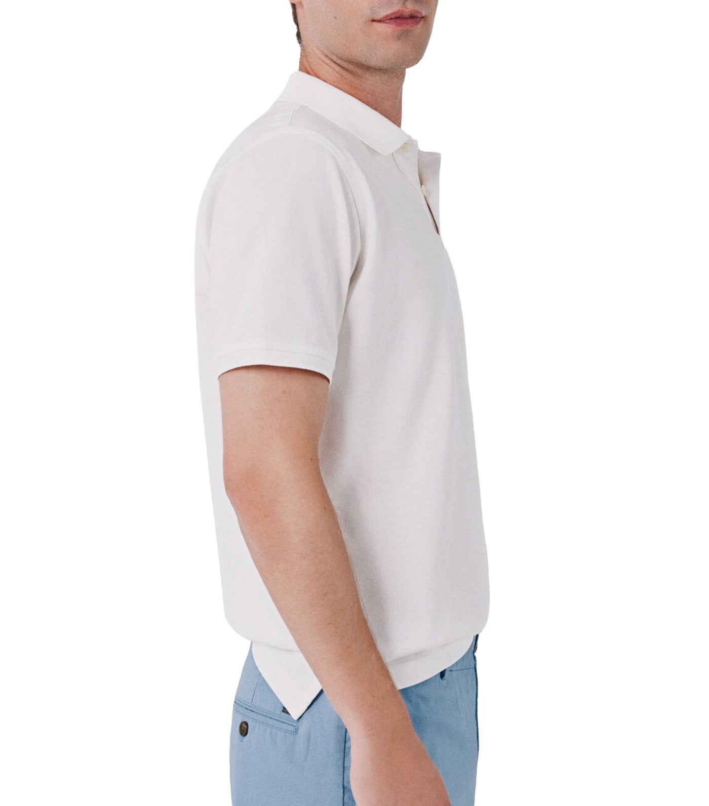Pique Basic Polo Shirt White
