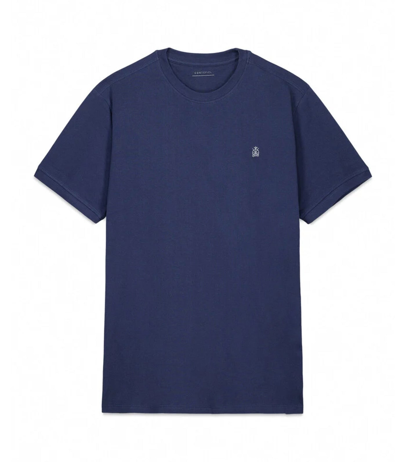 Cortefiel Basic Piqué T-Shirt Dark Blue