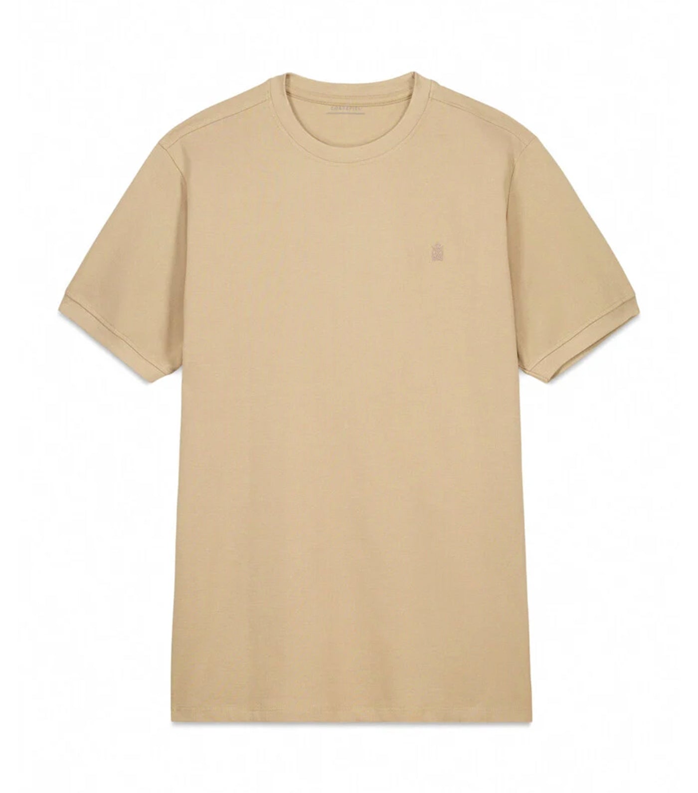 Cortefiel Basic Piqué T-Shirt Beige