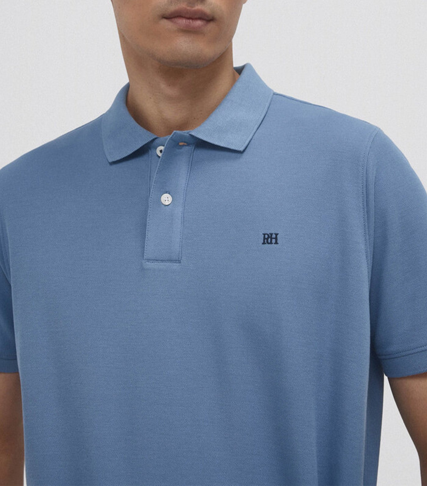 Basic Pique Polo Blue
