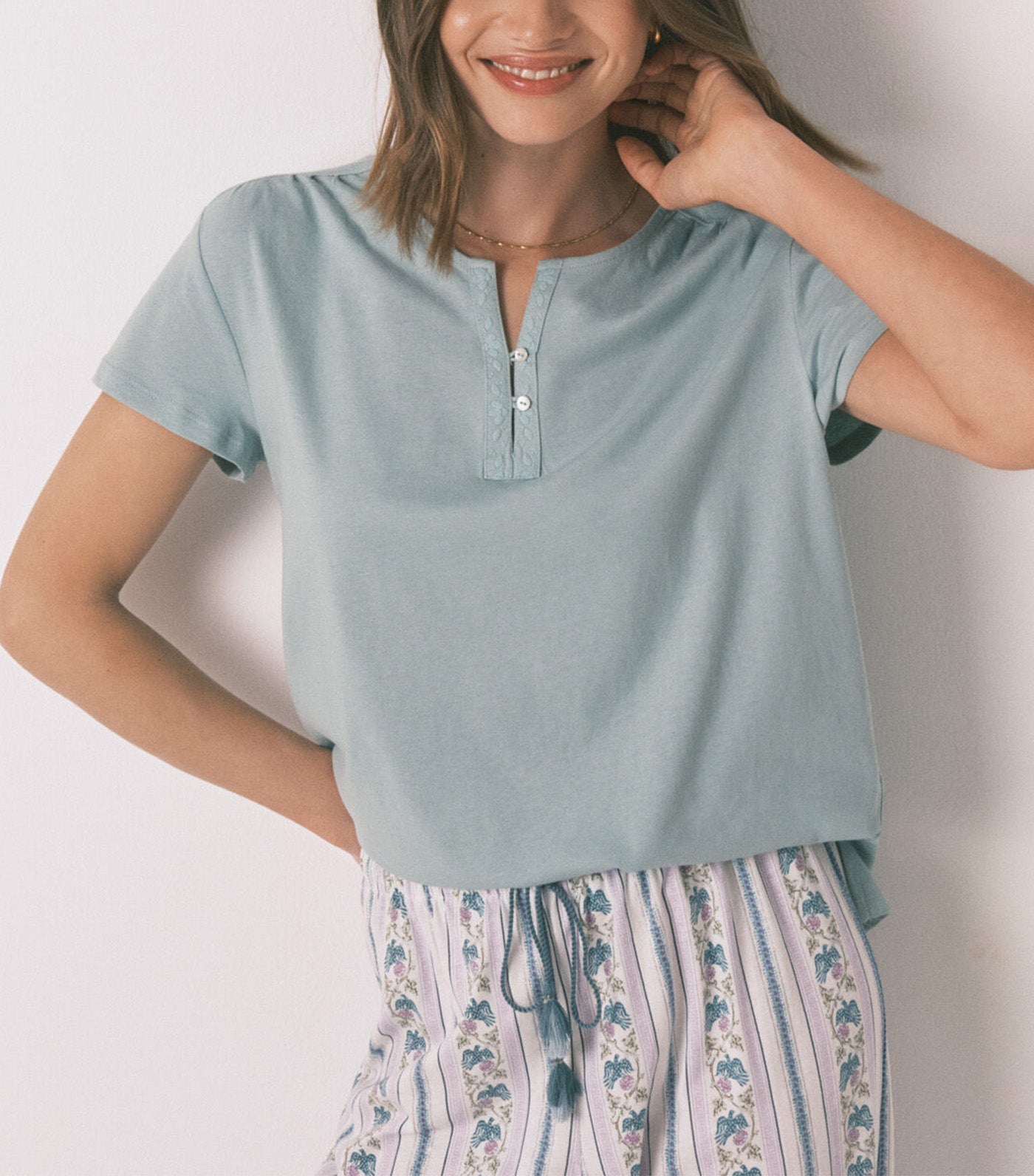 Short Sleeve T-Shirt Cotton Green