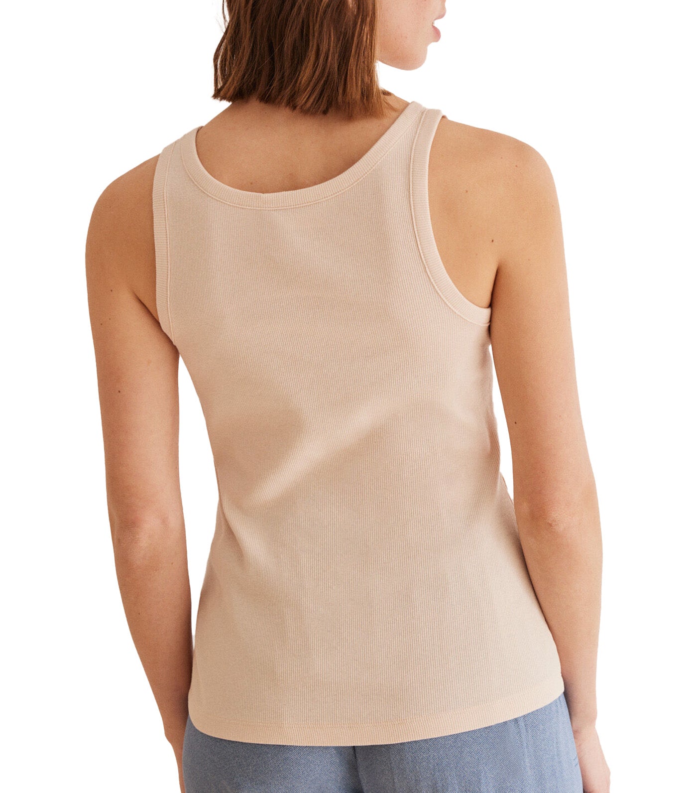 Cotton Vest Top Pink