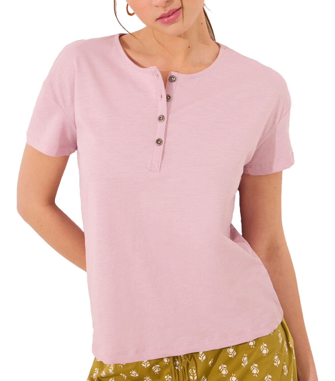 Short Sleeve T-Shirt Cotton Pink