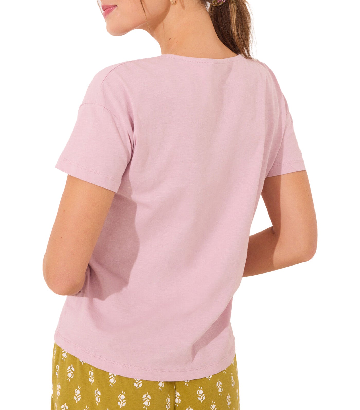 Short Sleeve T-Shirt Cotton Pink