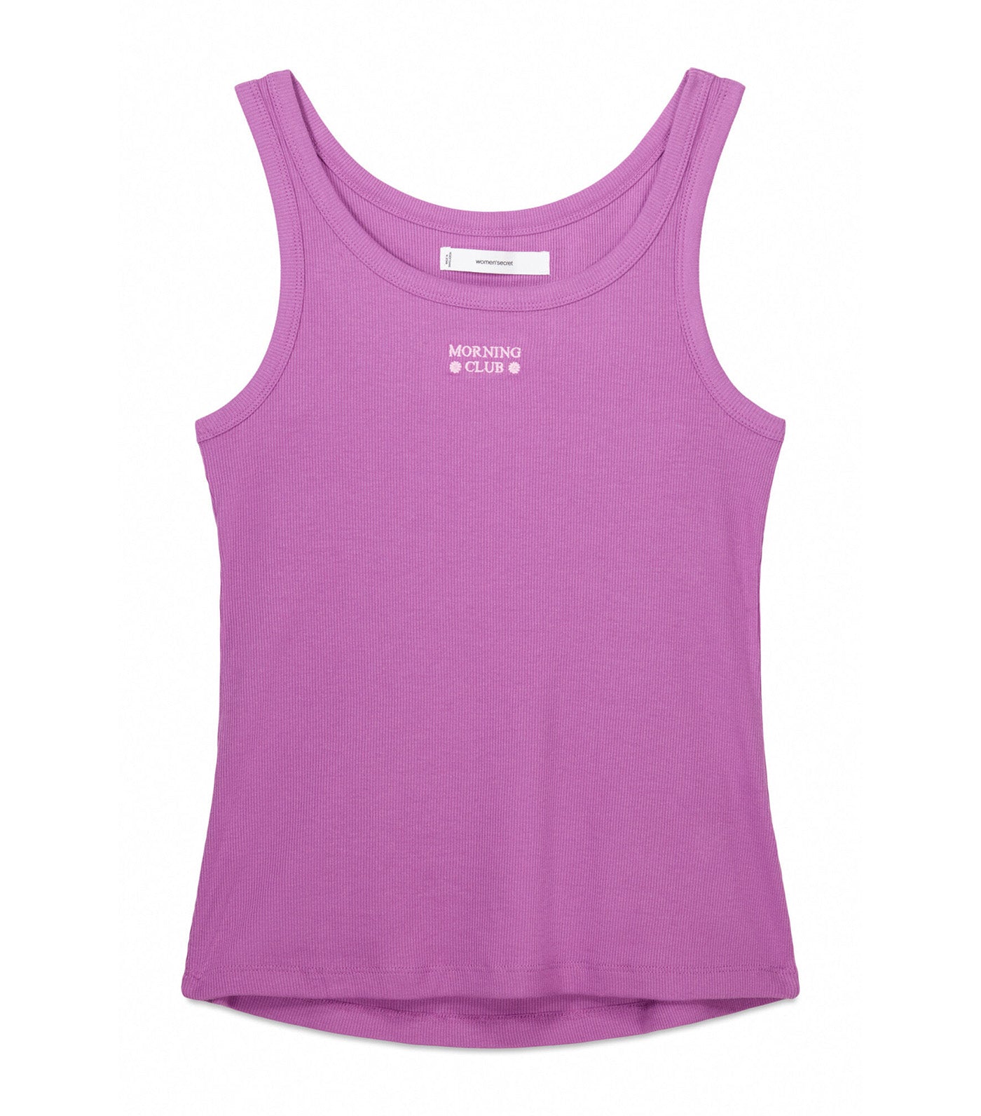 Ribbed Vest Top Purple