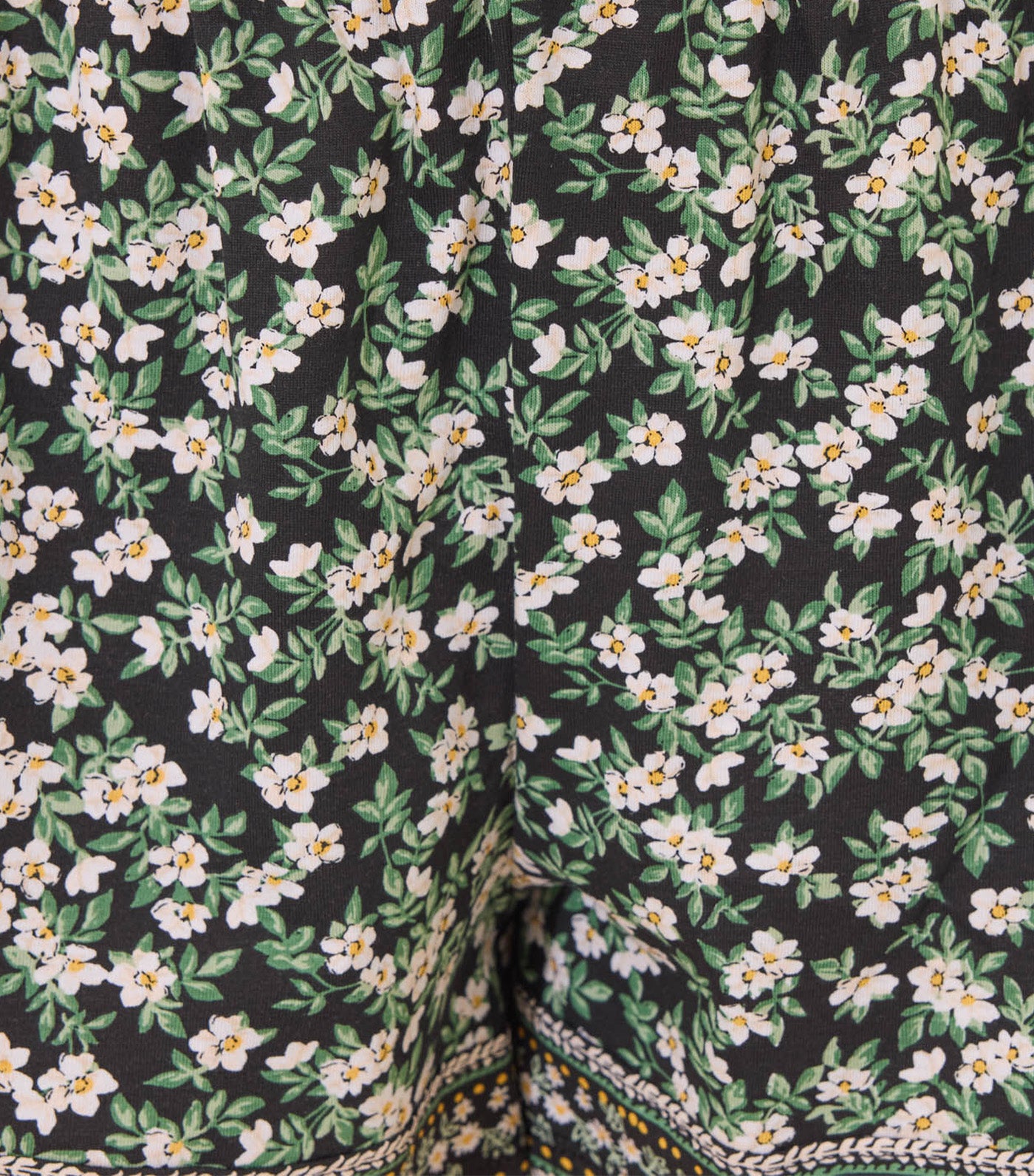 Pointelle Cotton Short Pajamas Black