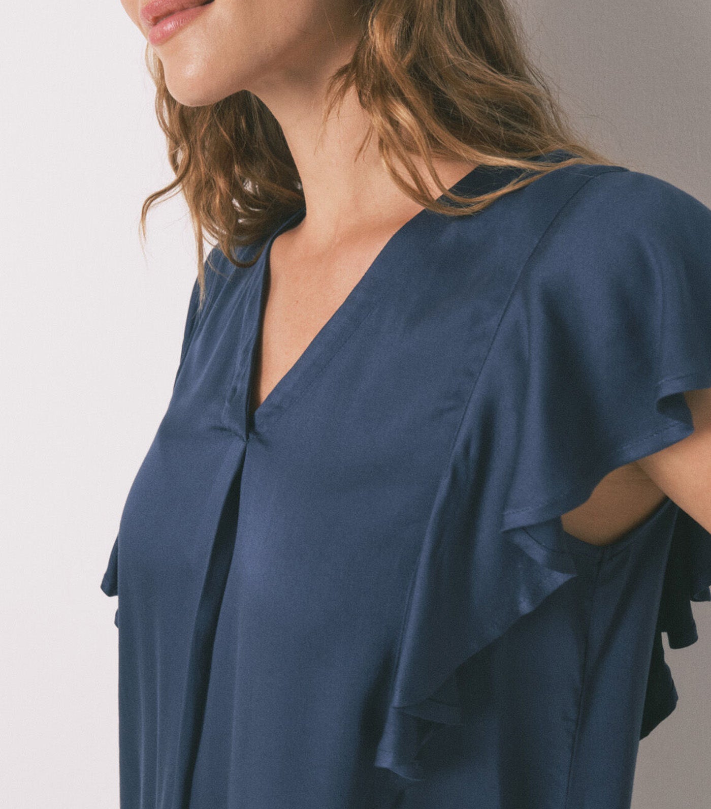 Floral Viscose Capri Pyjamas Blue