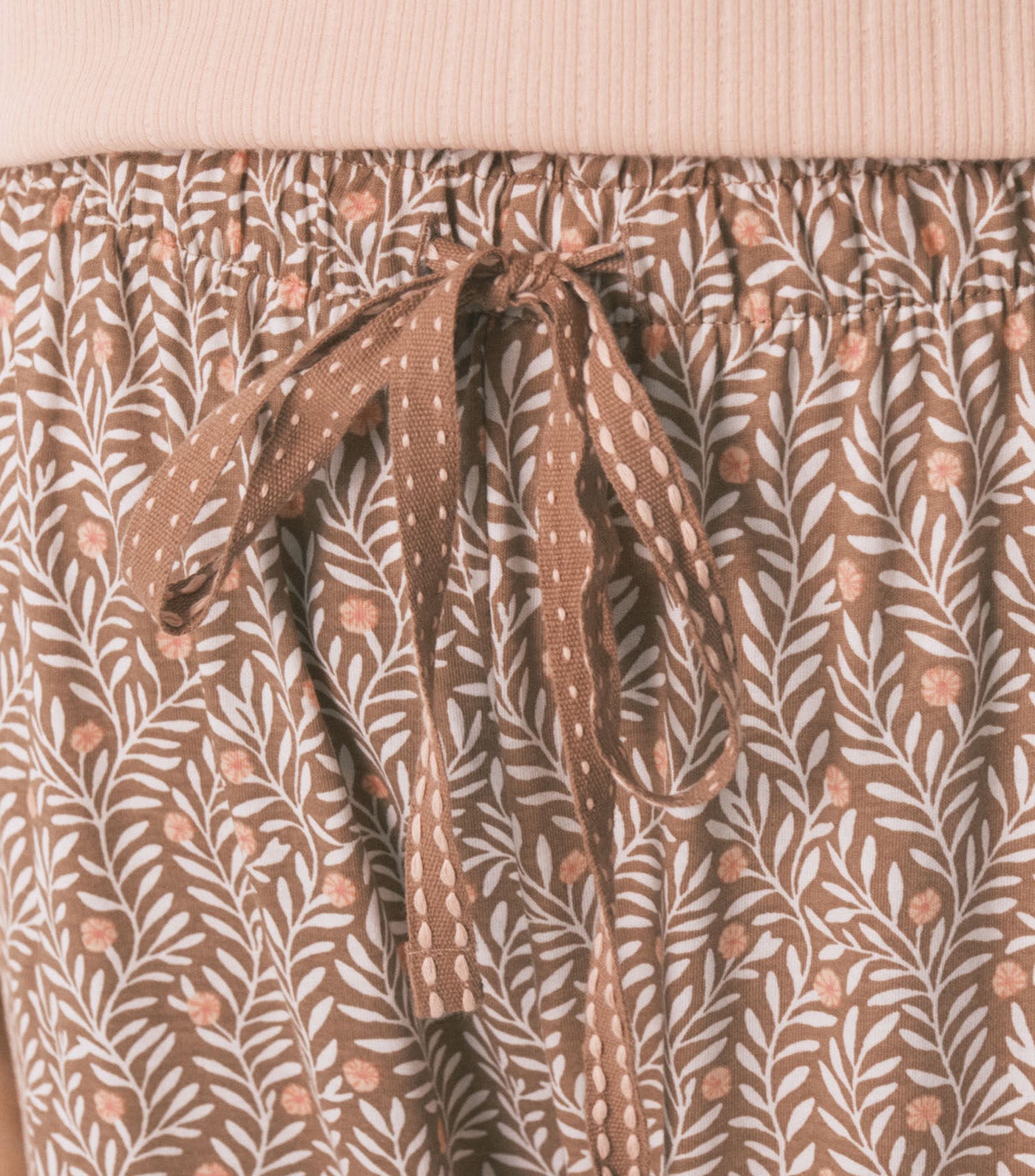 Cotton Print Capri Pajamas Orange