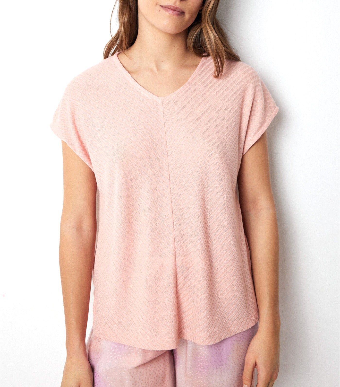 Tie-Dye Print Capri Pajamas Orange