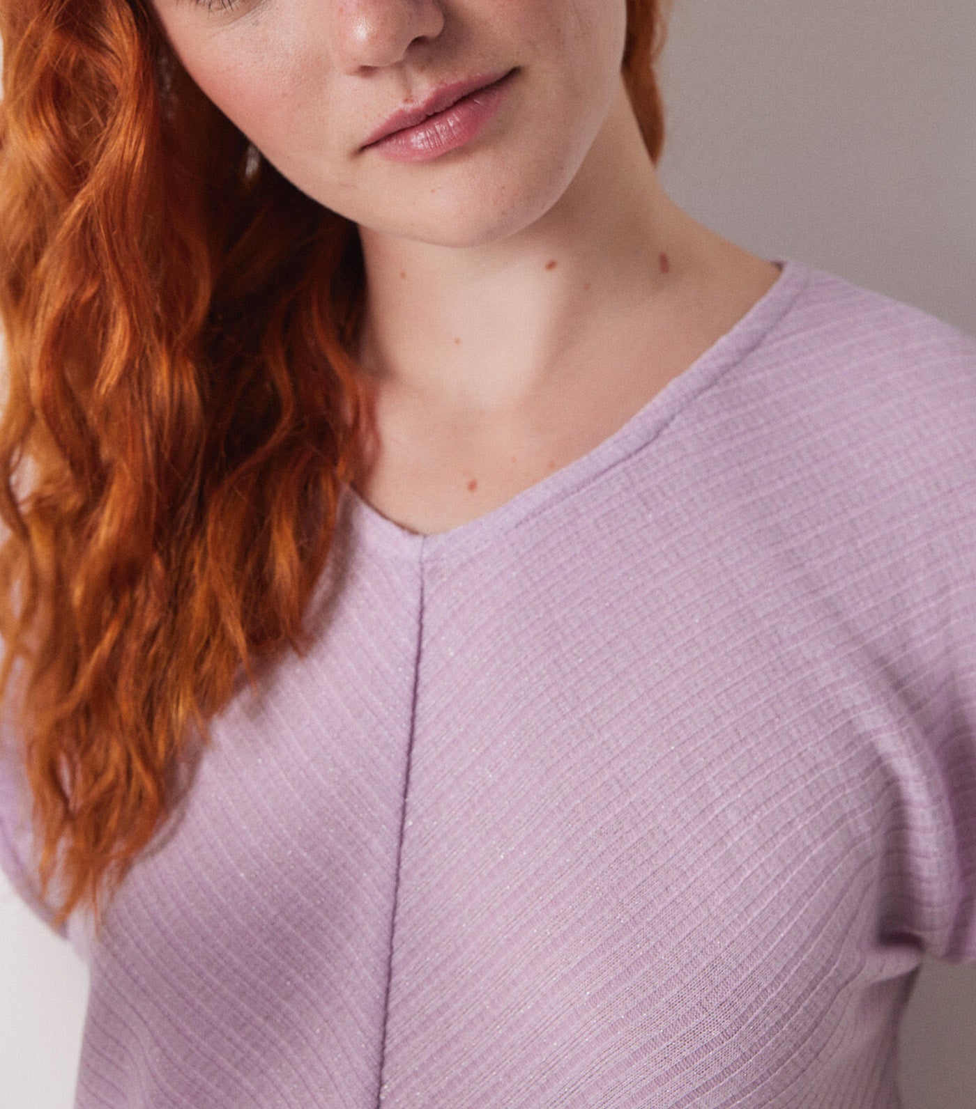 Geometric Print Capri Pajamas Purple