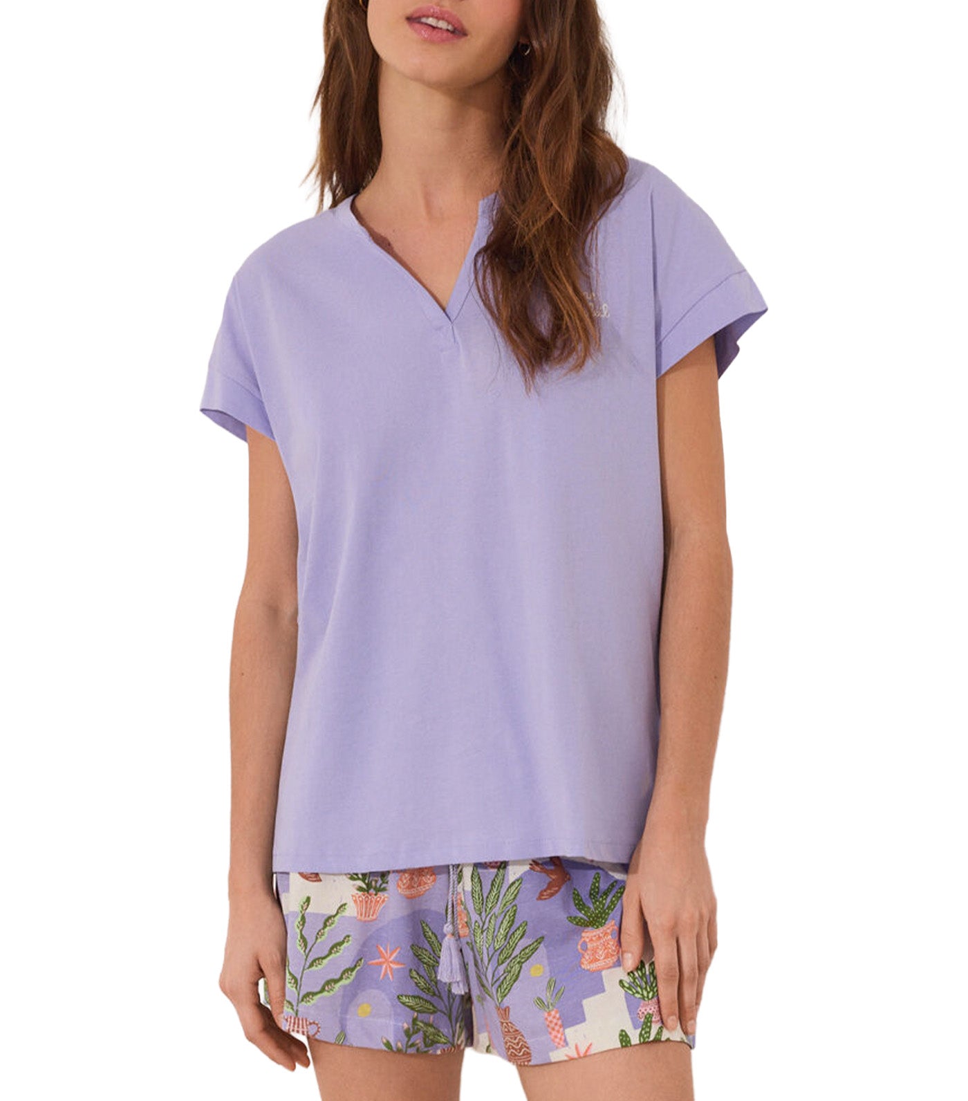 Short Pajamas Purple/Lilac