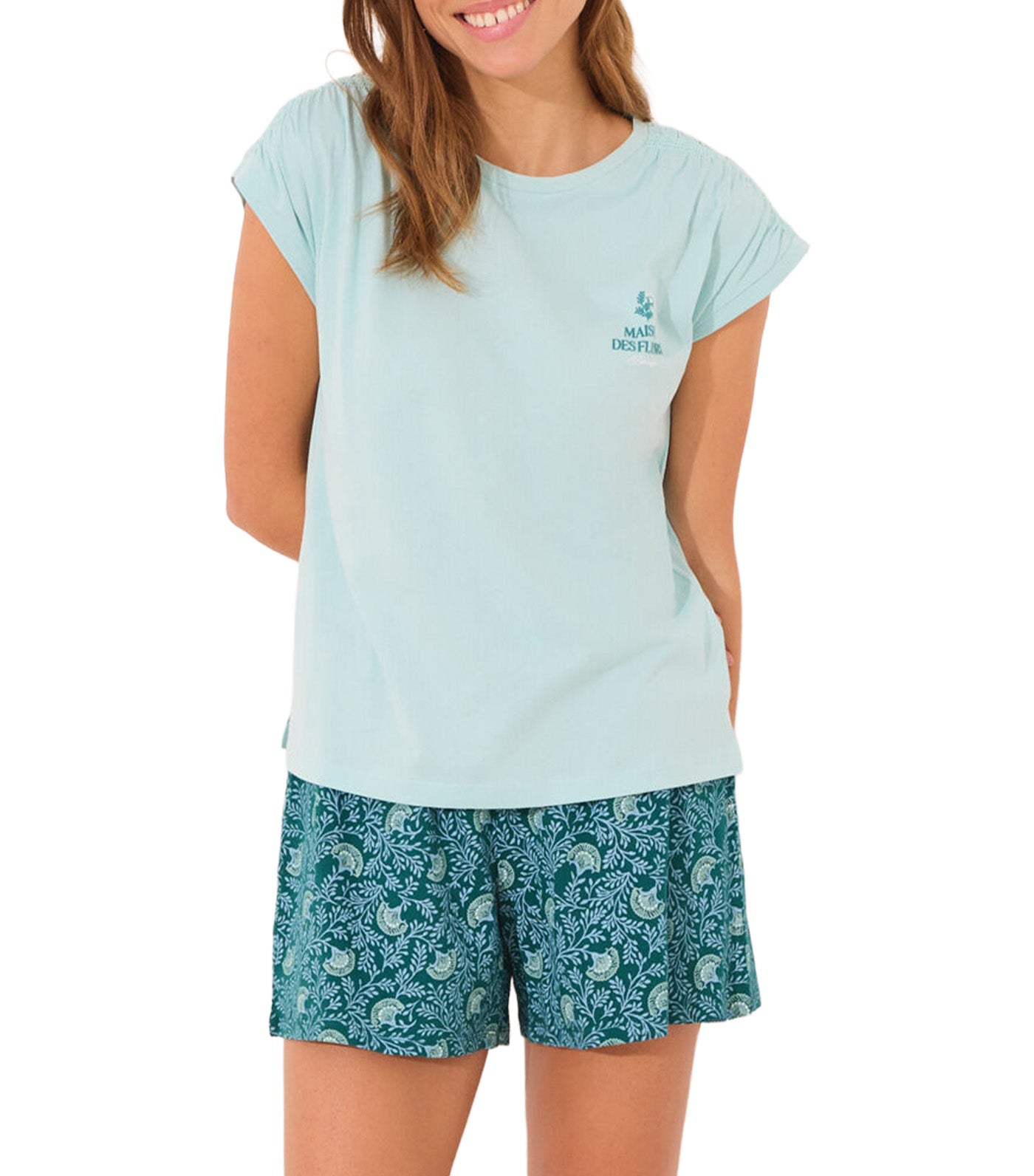 Short Pajamas Green