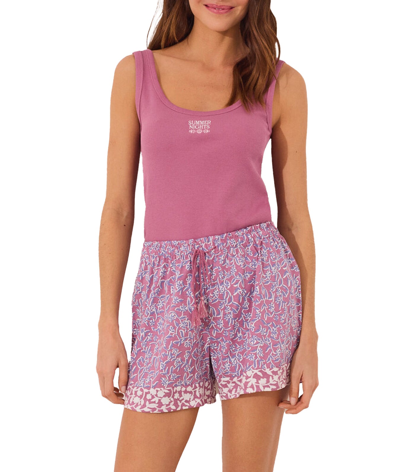 Cotton Pajamas Set Pink