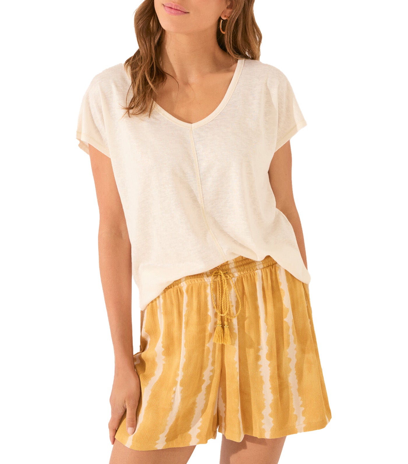 Tie-Dye Print Trouser Yellow