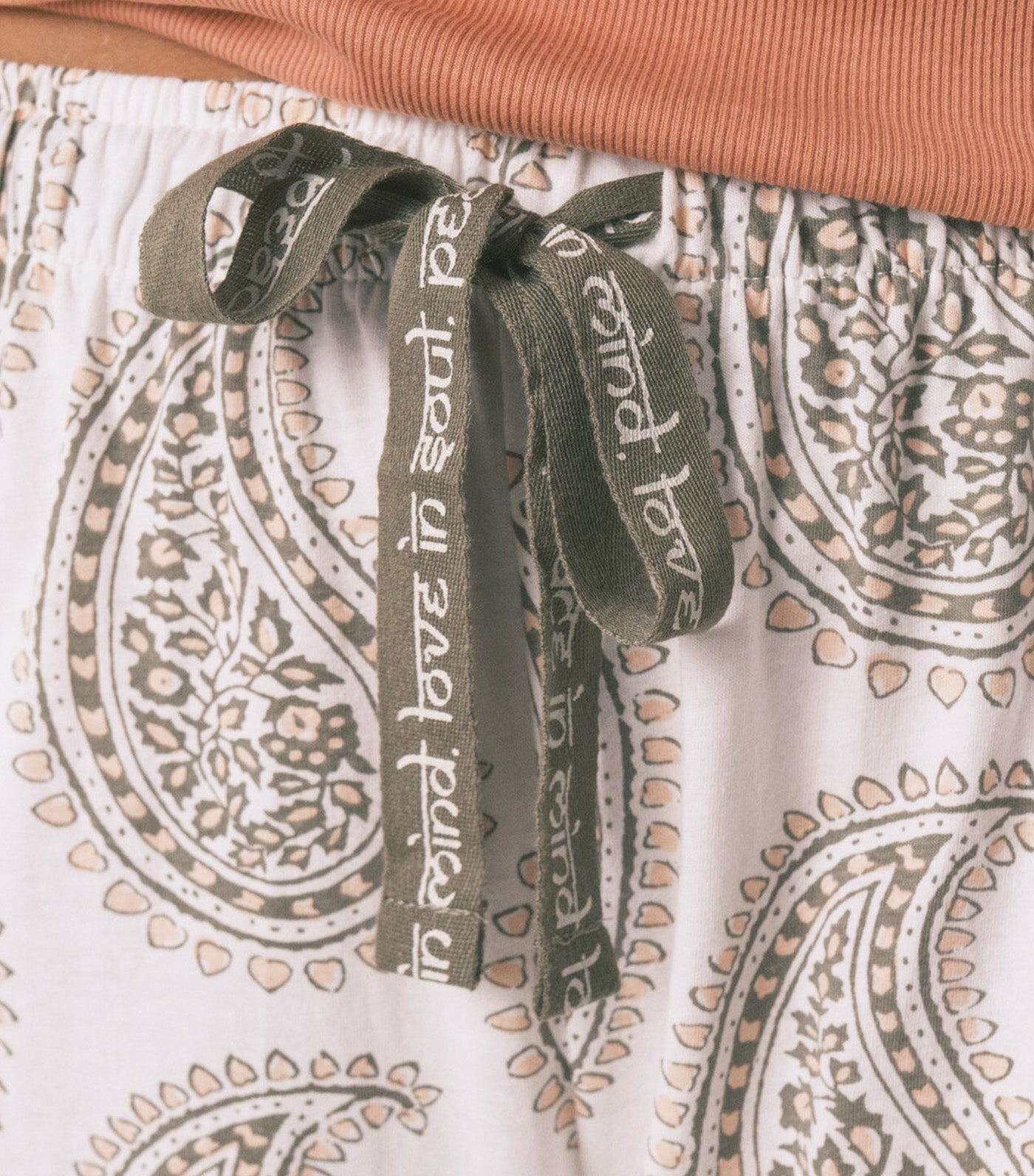 Paisley Long Trousers Ivory