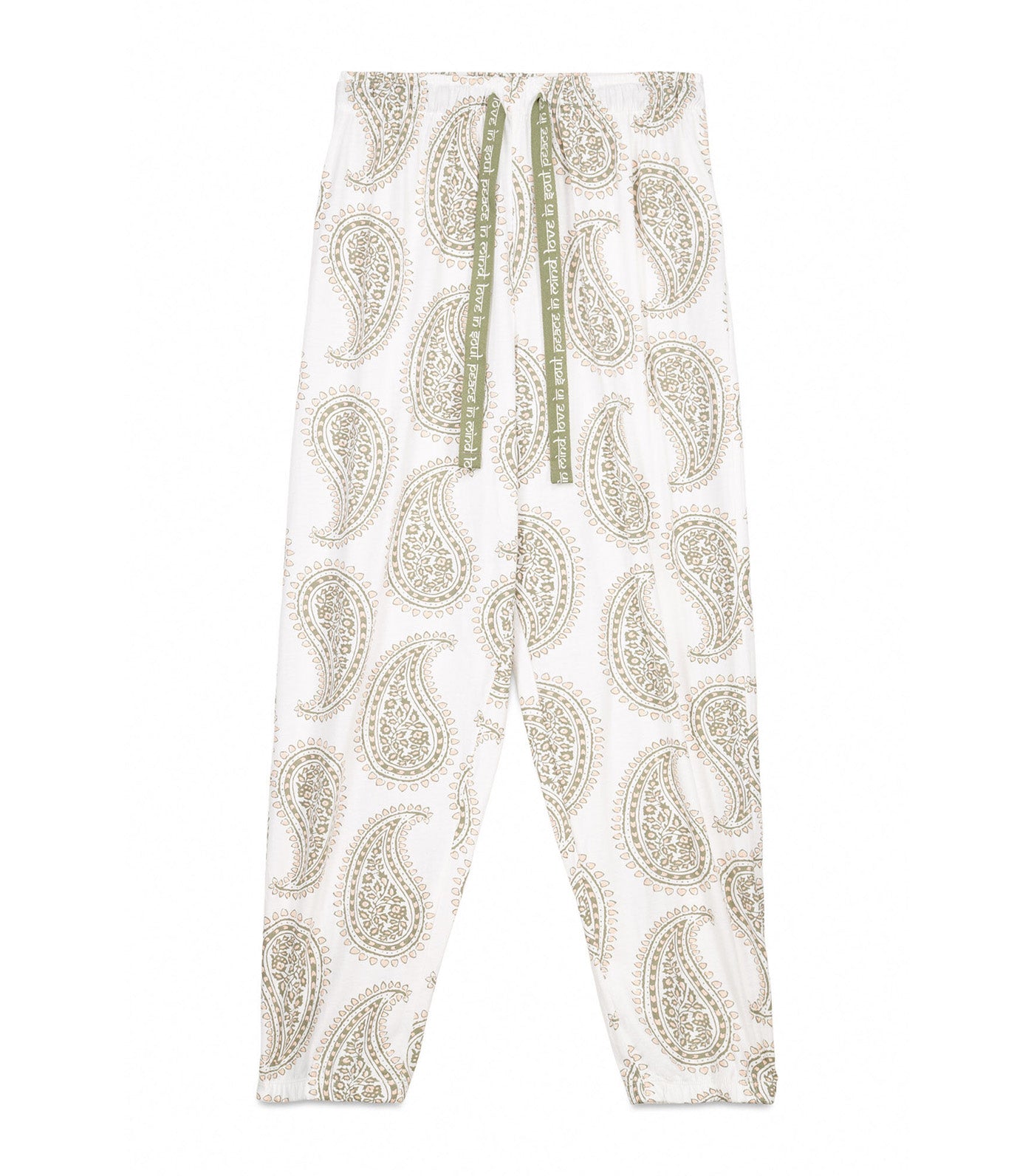 Paisley Long Trousers Ivory
