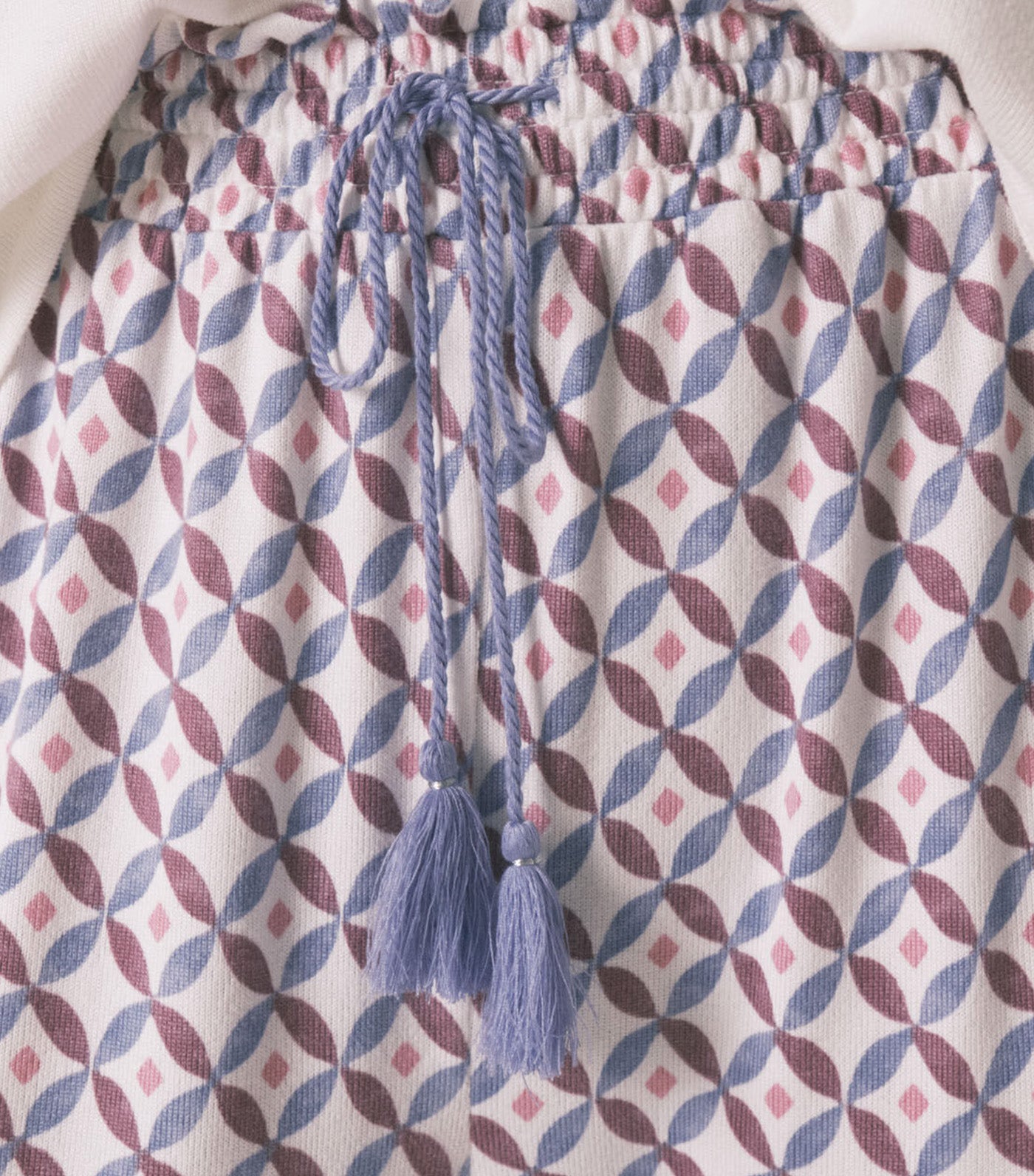 Women'secret Long Wide-Legged Soft-Jersey-Knit Trouser Blue