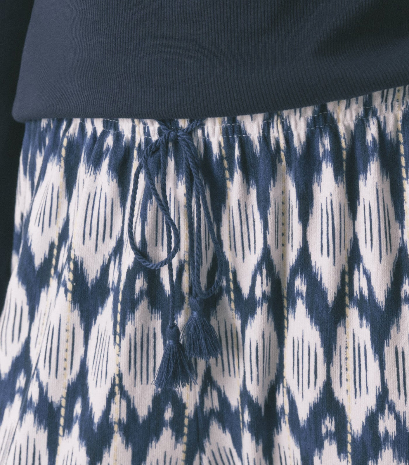 Boho Print Long Trousers Blue