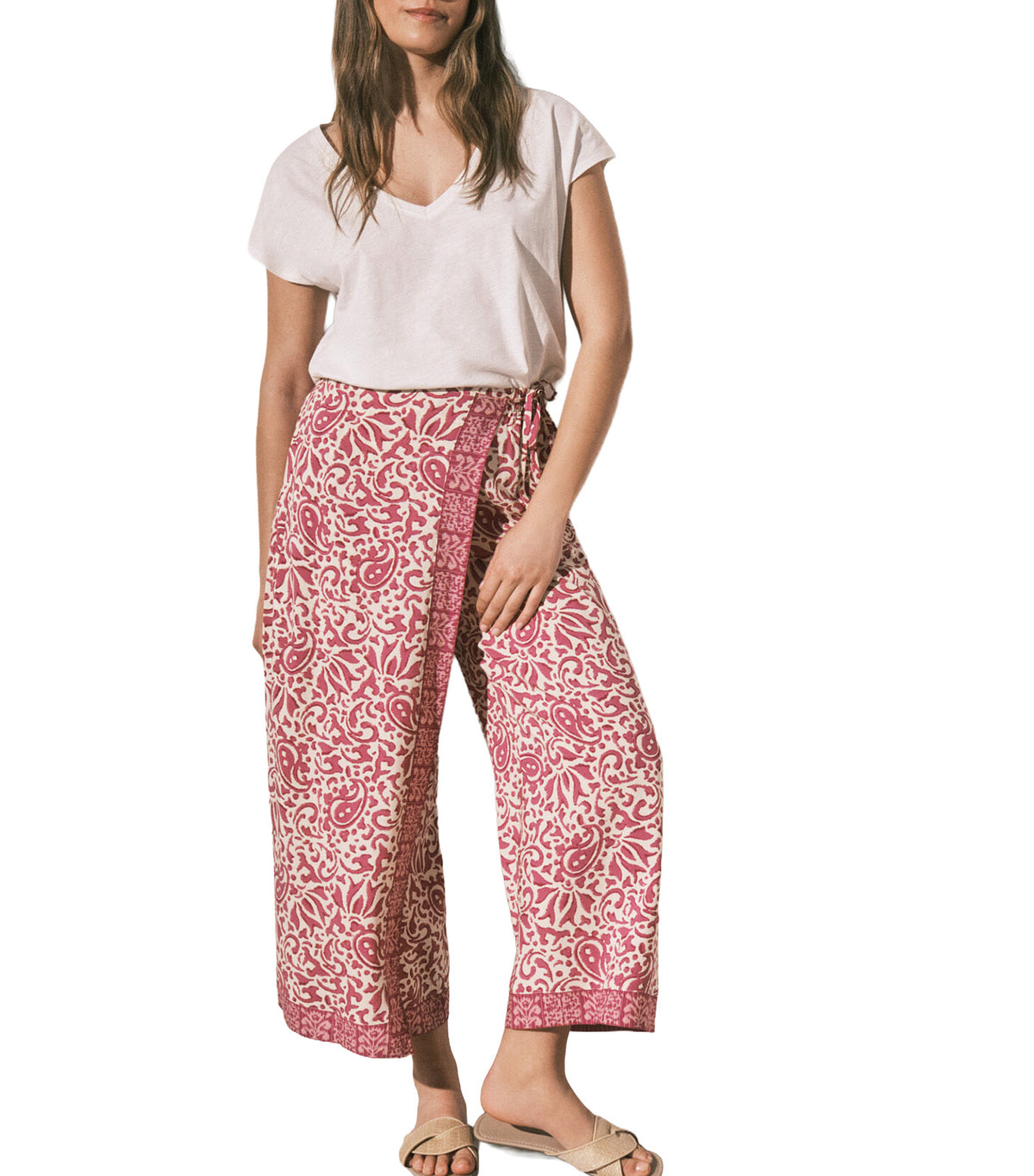 Boho Print Fisherman Trousers Multi