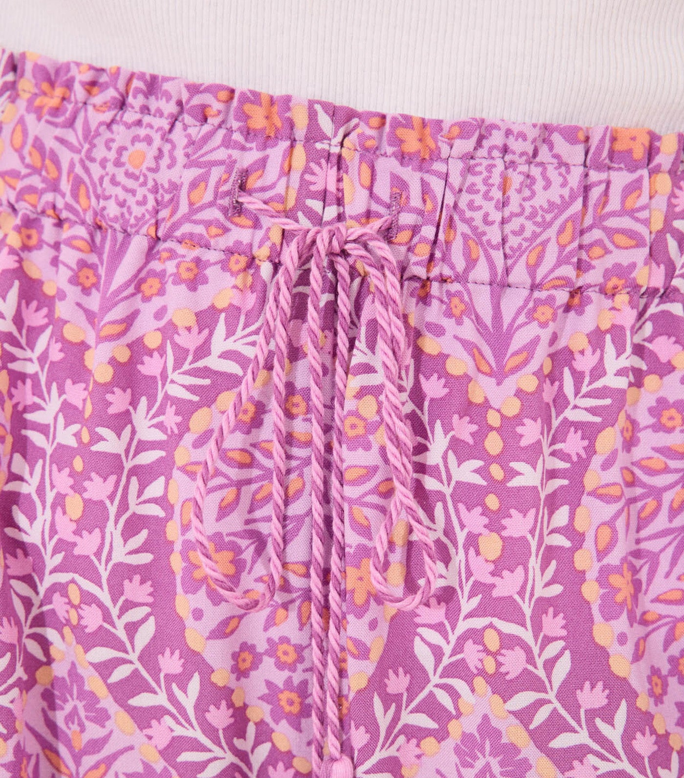 Boho Print Viscose Trouser Purple/Lilac