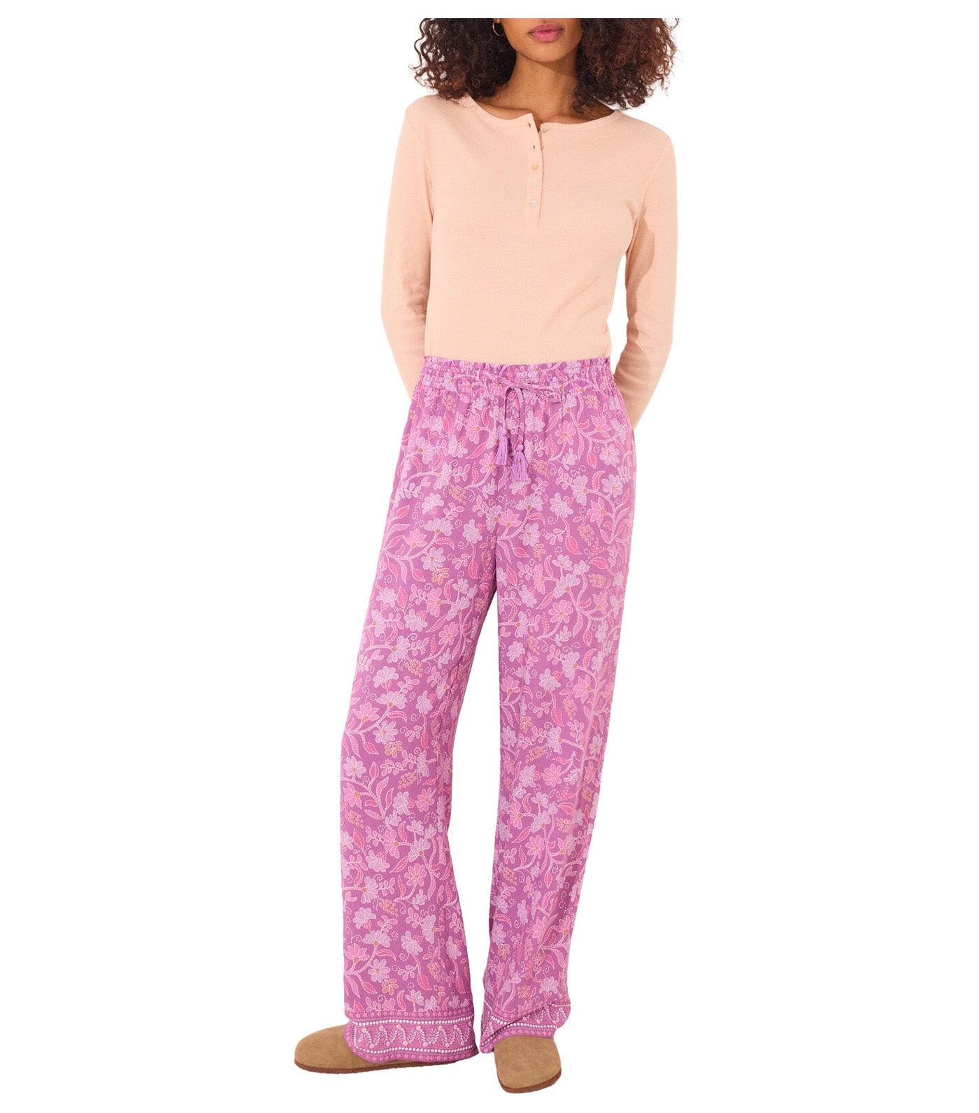 Long Pajamas Trouser Purple/Lilac