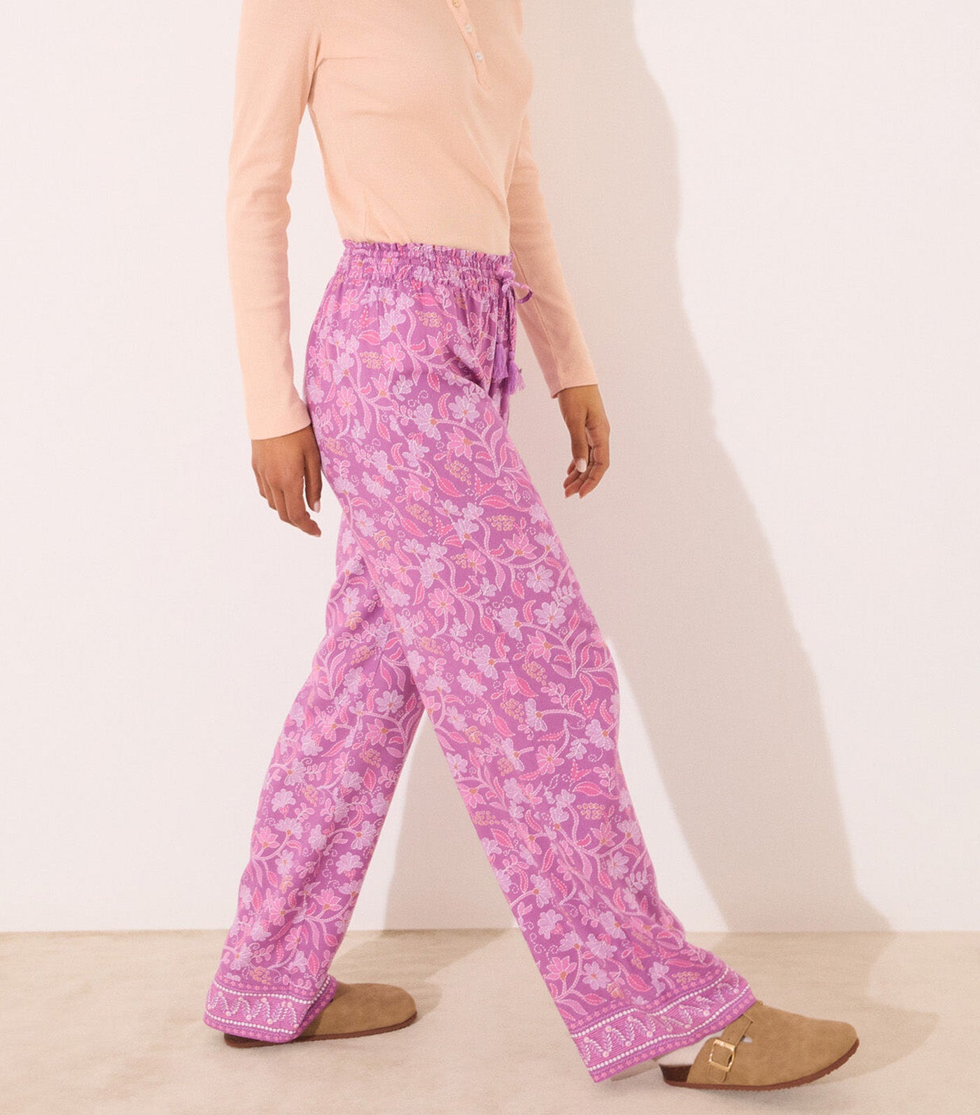 Long Pajamas Trouser Purple/Lilac