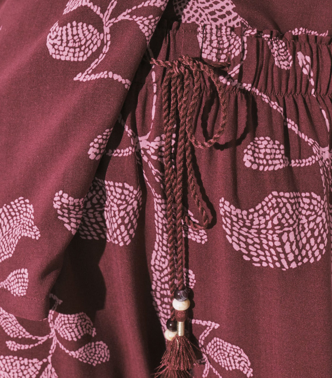 Floral Classic Pajamas Wine