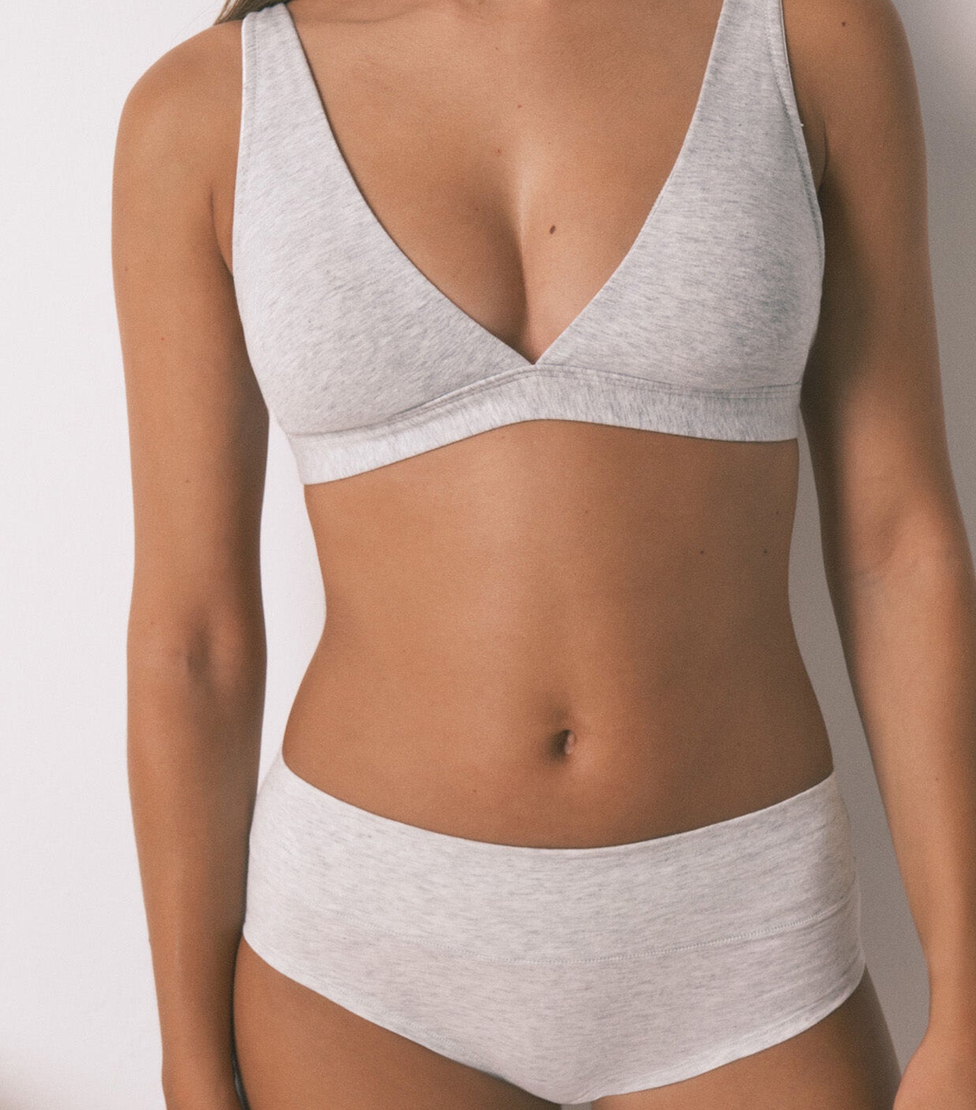 Classic High-Waisted Brief Grey