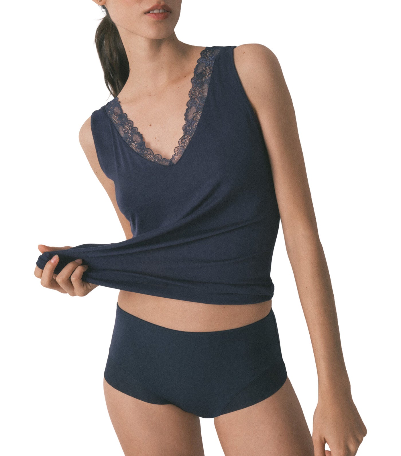 High-Waisted Shaping Panty Dark Blue