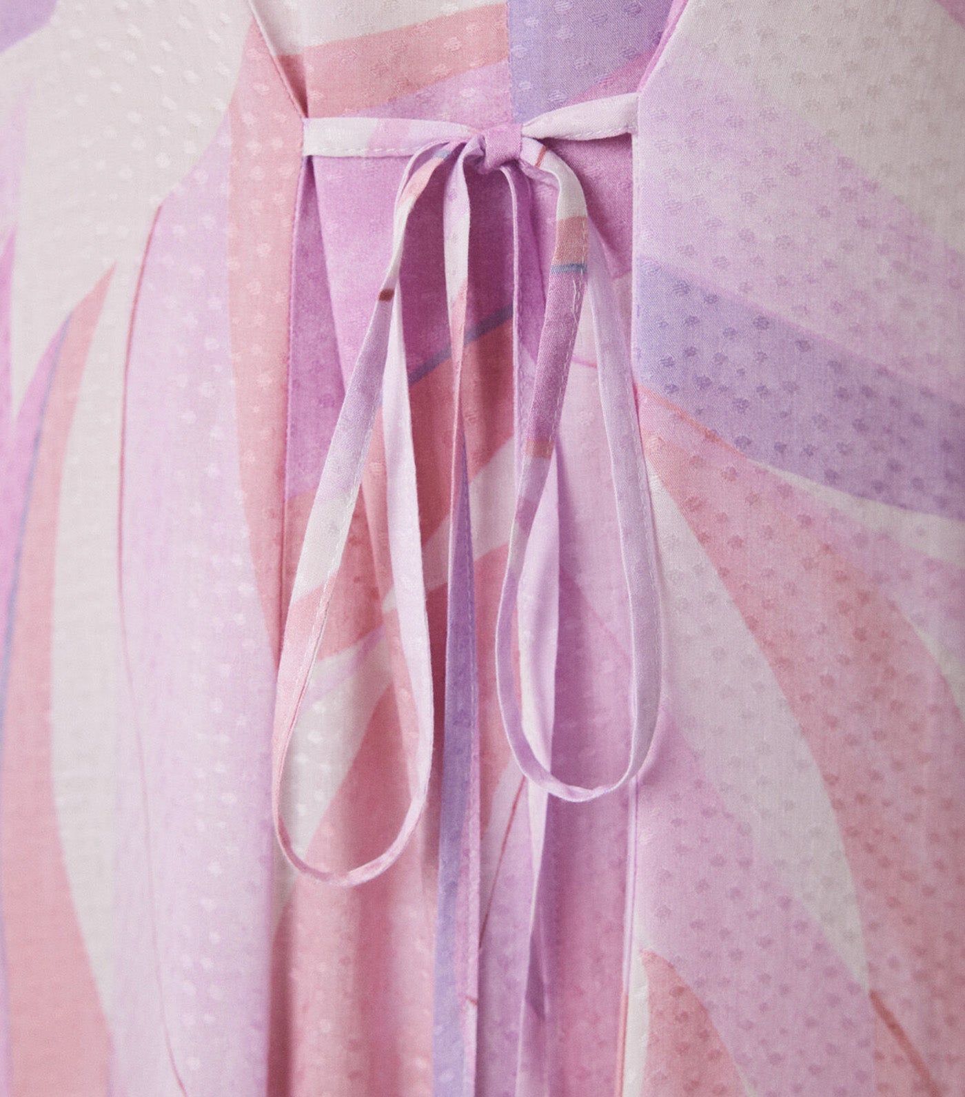 Geometric Allover Viscose Midi Dress Purple