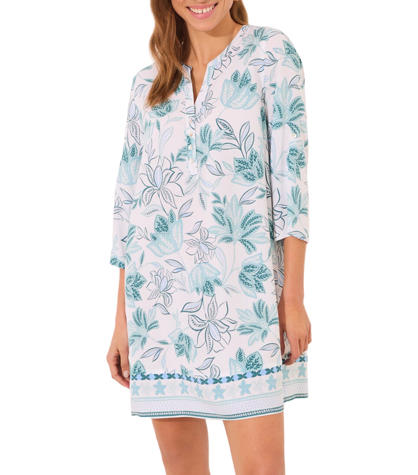 Short Camisole White Print