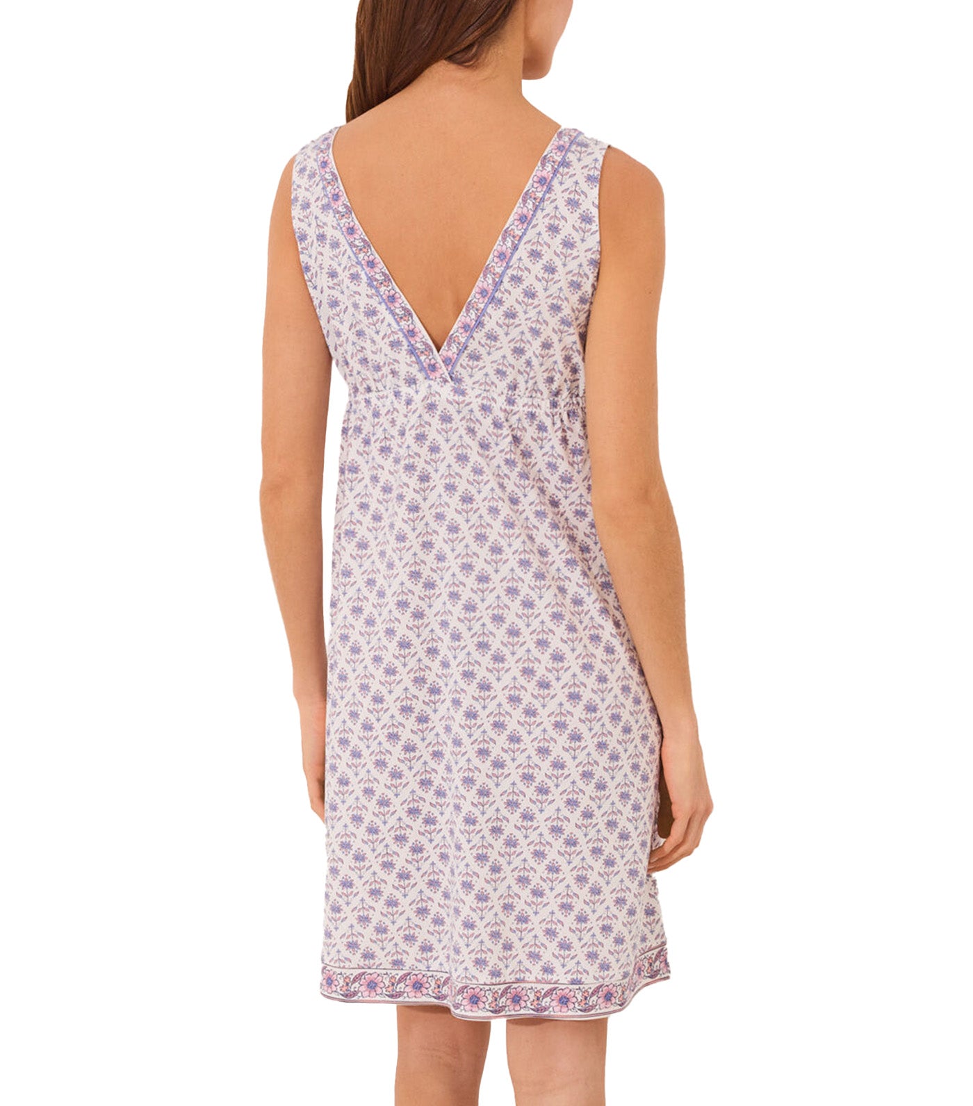 Midi Nightgown Geometric Blue