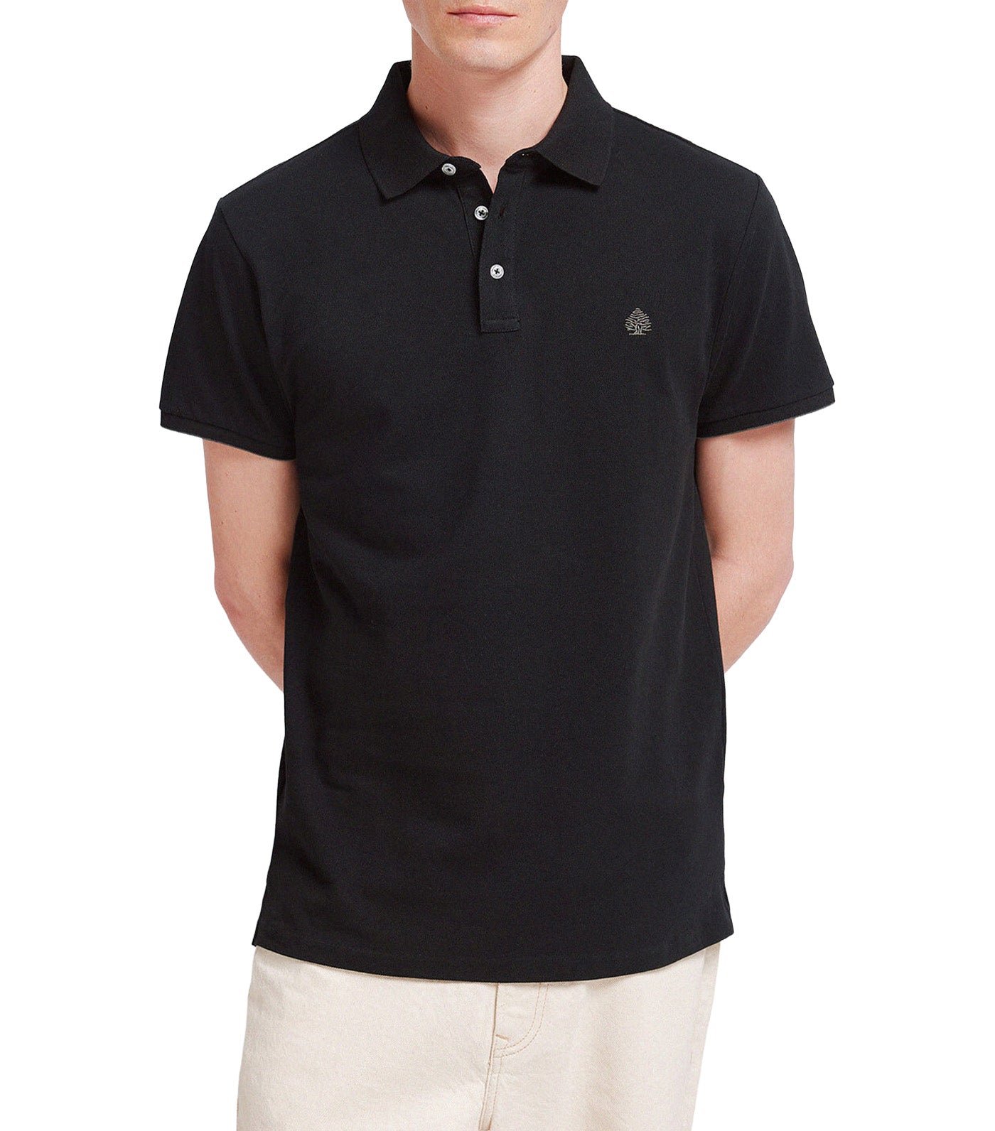 Slim Fit Polo Shirt with Contrast Cuffs