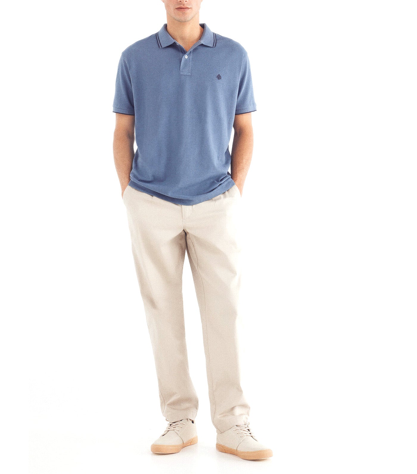 Regular Fit Contrast Details Piqué Polo Shirt