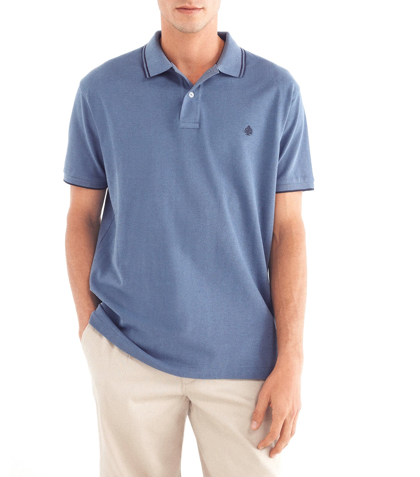 Regular Fit Contrast Details Piqué Polo Shirt