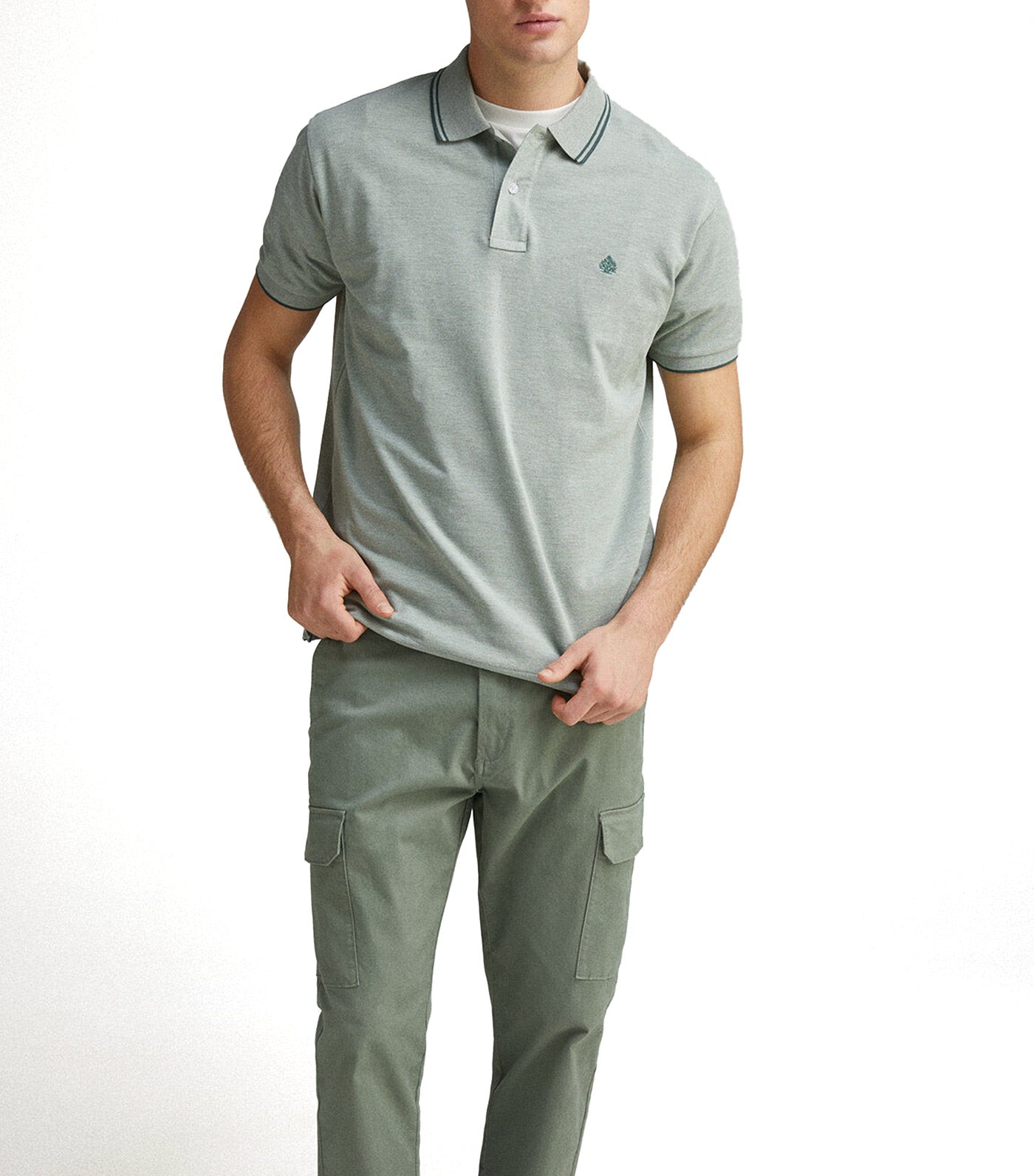 Regular Fit Contrast Details Piqué Polo Shirt