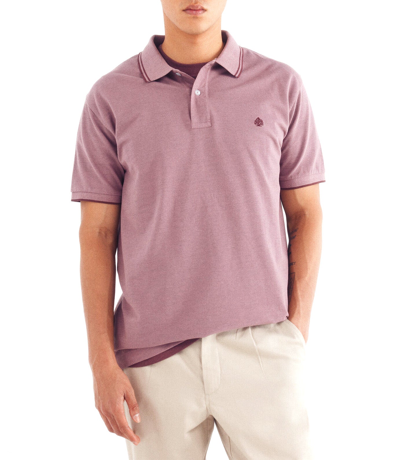 Regular Fit Contrast Details Piqué Polo Shirt