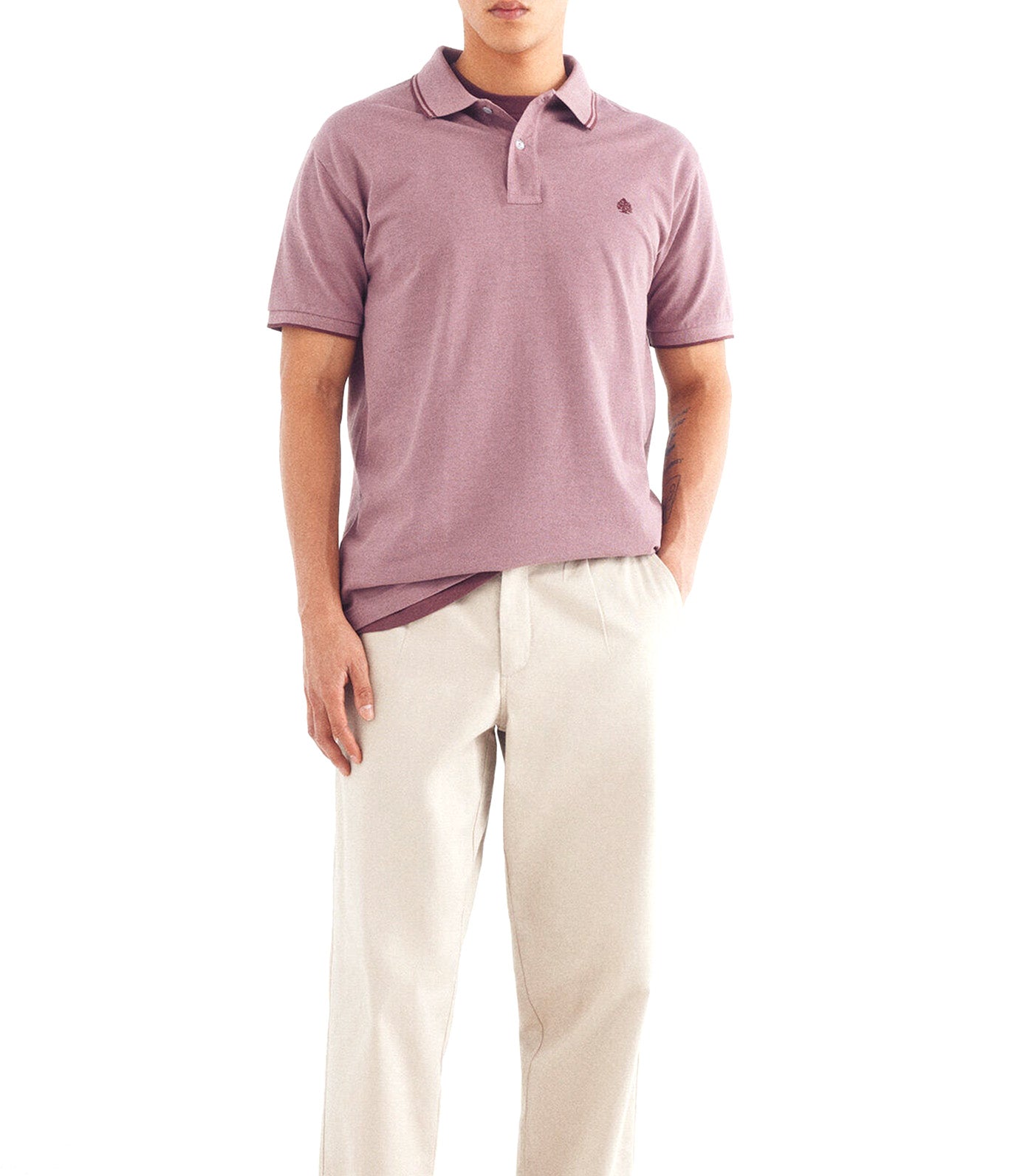 Regular Fit Contrast Details Piqué Polo Shirt