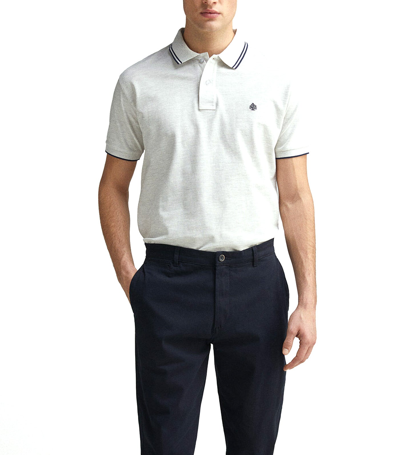 Regular Fit Contrast Details Piqué Polo Shirt