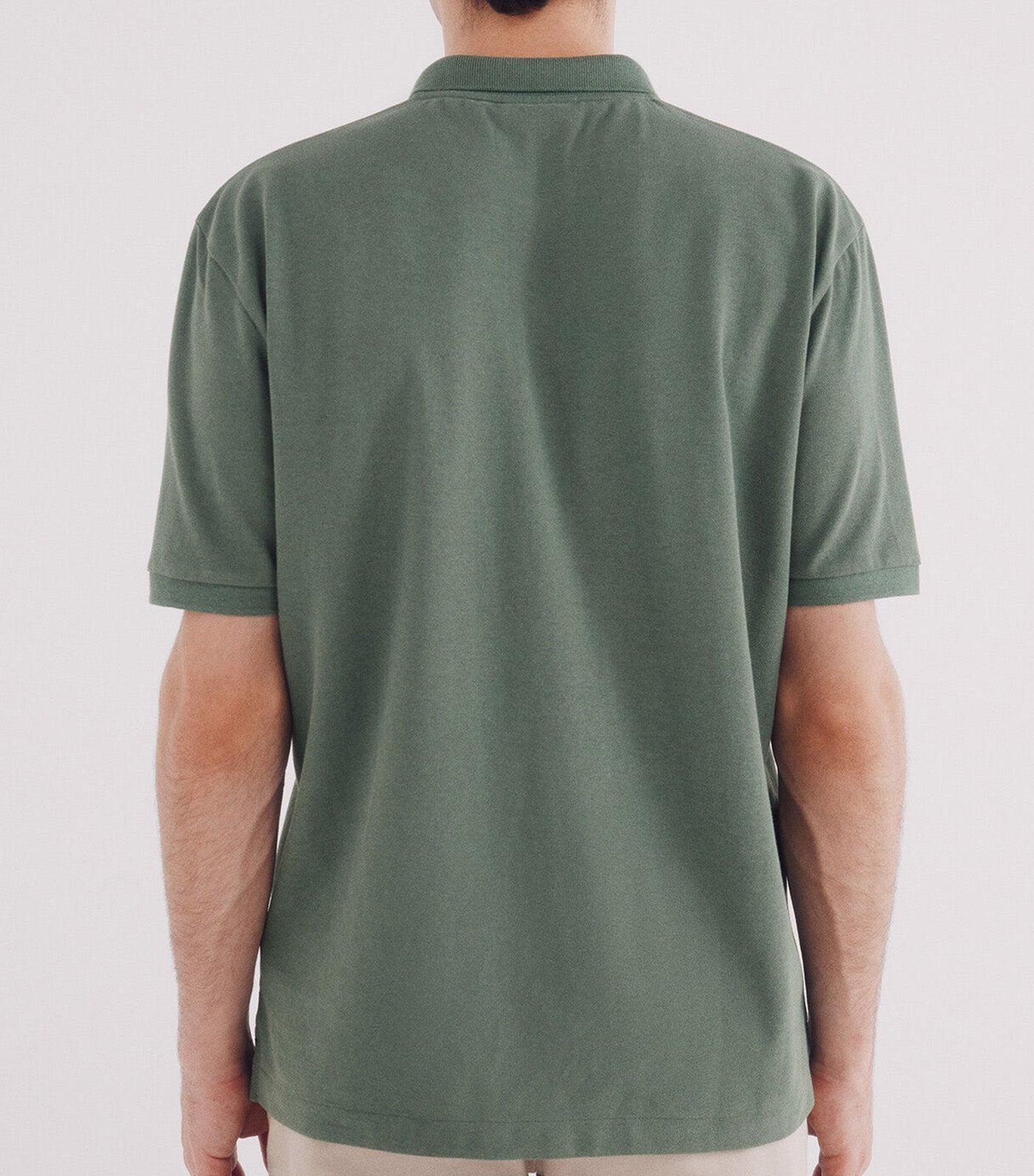 Springfield Basic Regular Fit Fantasy Piqué Polo Green