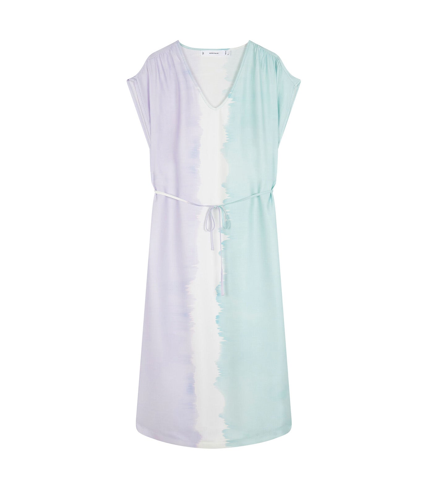 Long Tie-Dye Viscose Dress Multicolor