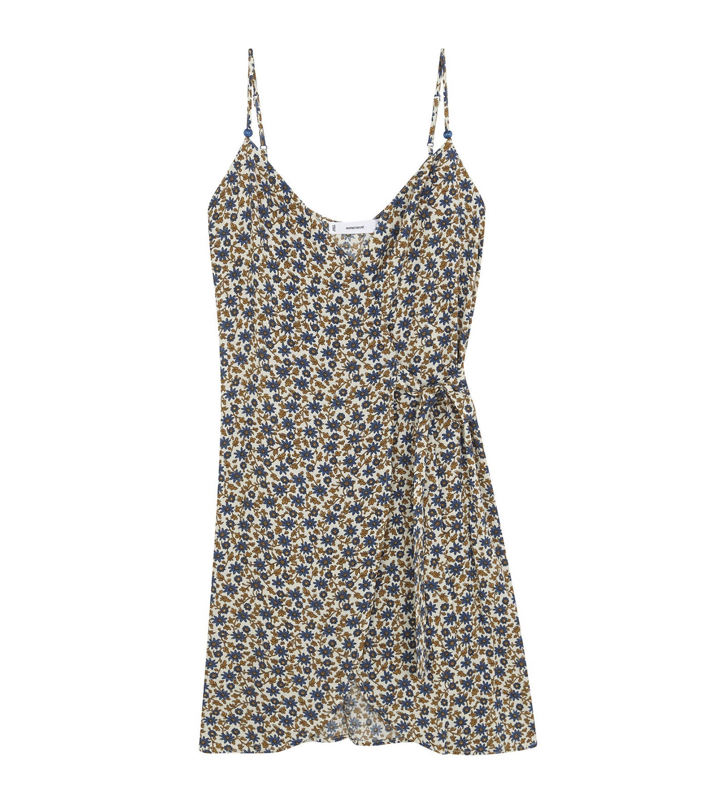 Print Strap Dress Yellow