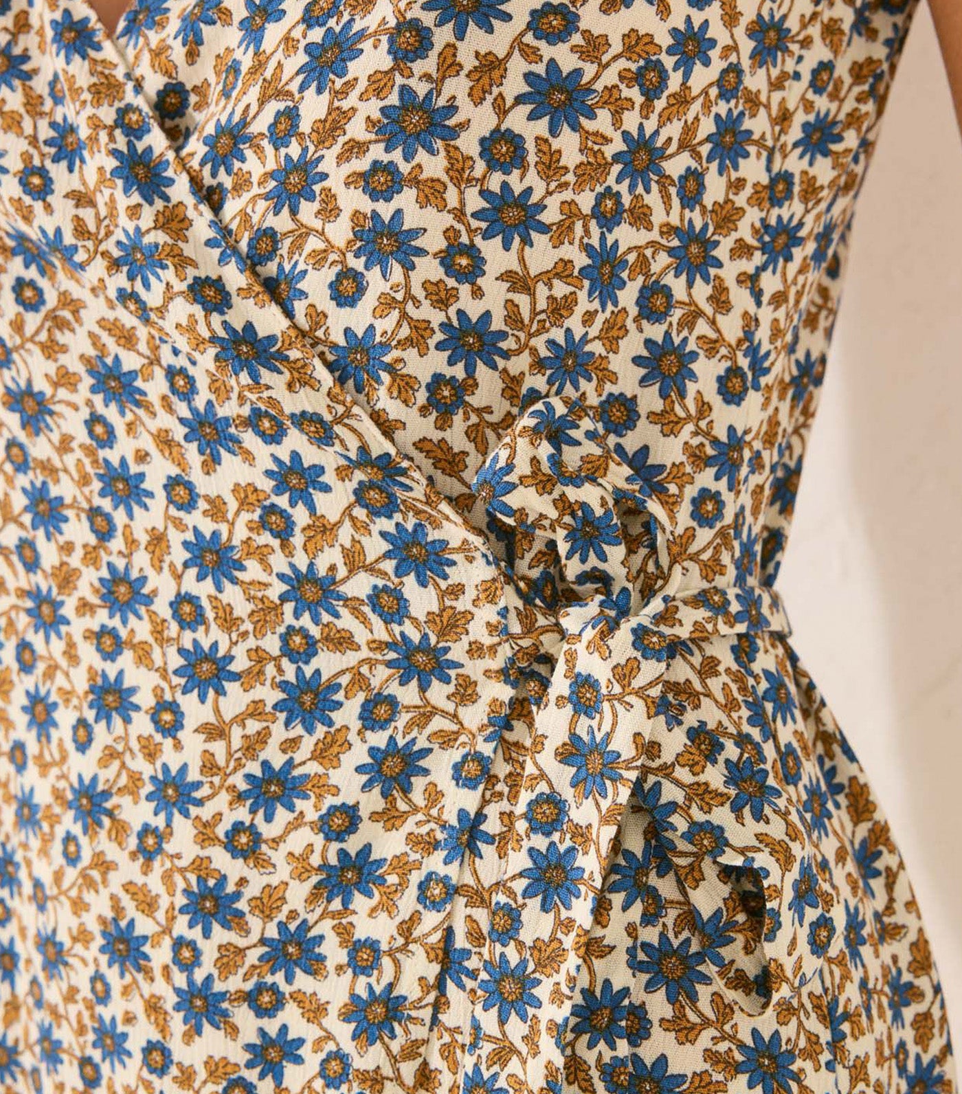 Print Strap Dress Yellow