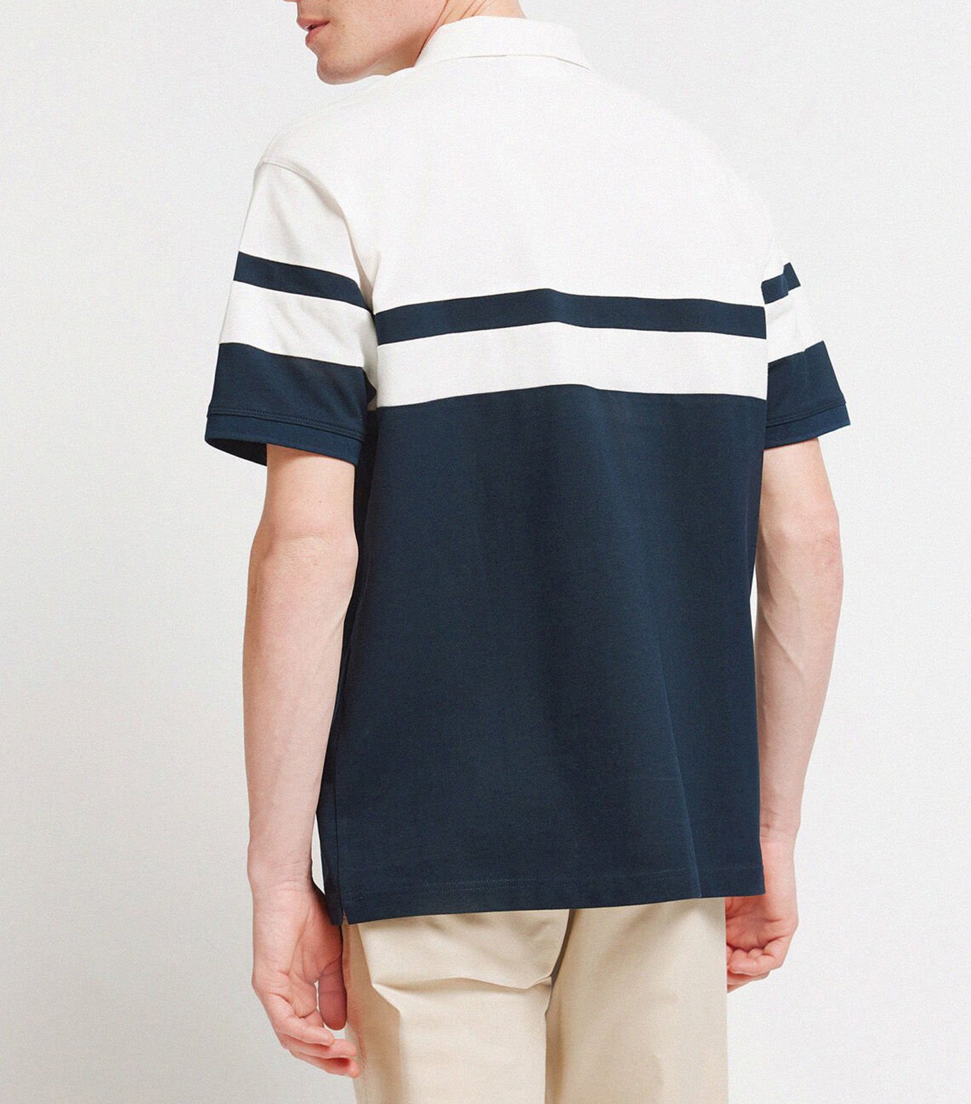 Springfield Regular Fit Piqué Polo Shirt Dark Blue
