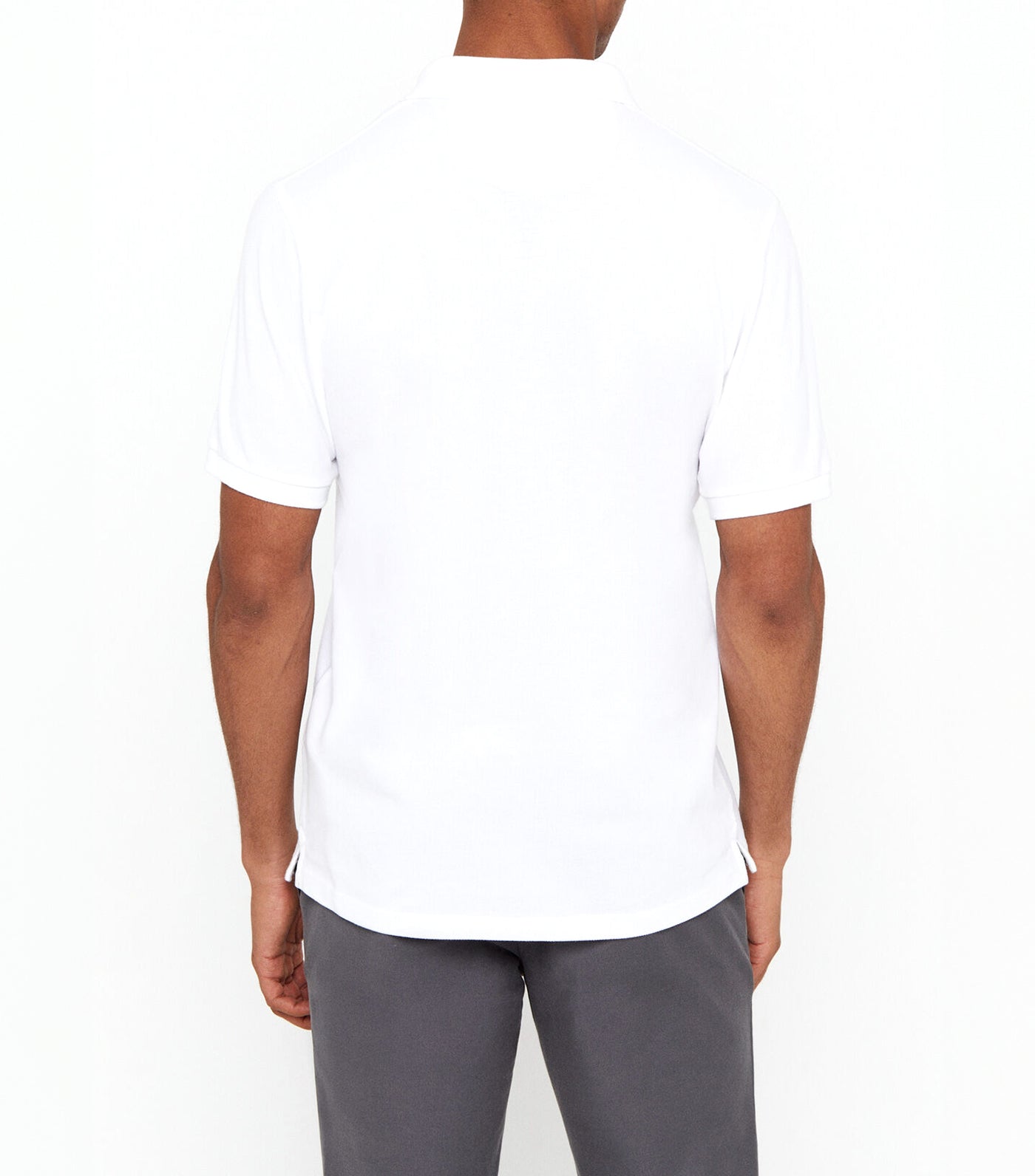 Pique Fancy Polo Shirt White