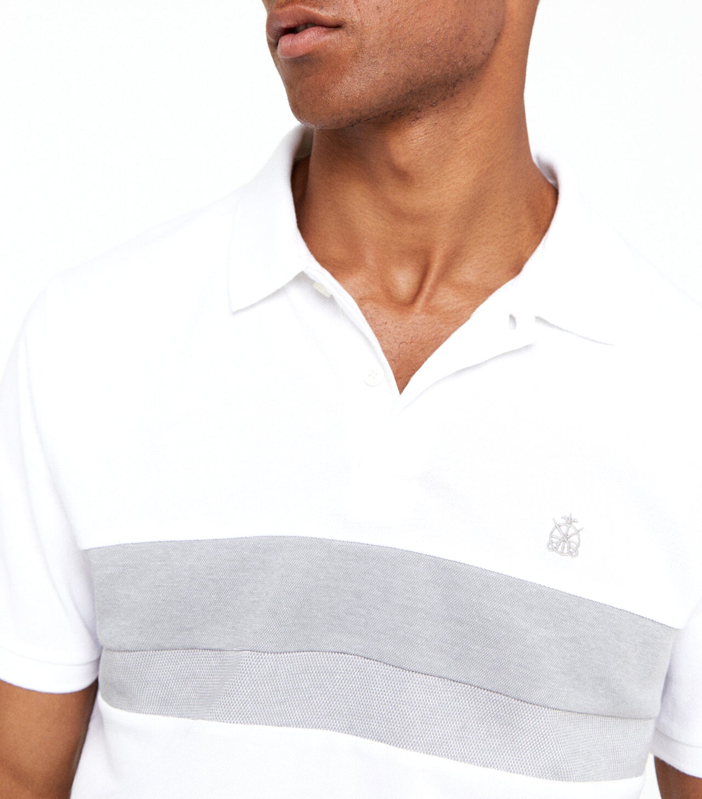Pique Fancy Polo Shirt White