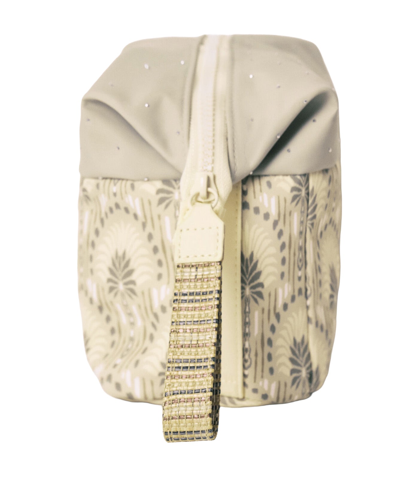 Satin Cosmetic Bag with Envelope Closure Light Khaki
