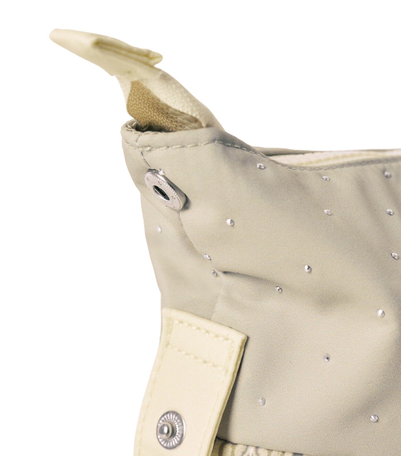 Satin Cosmetic Bag with Envelope Closure Light Khaki