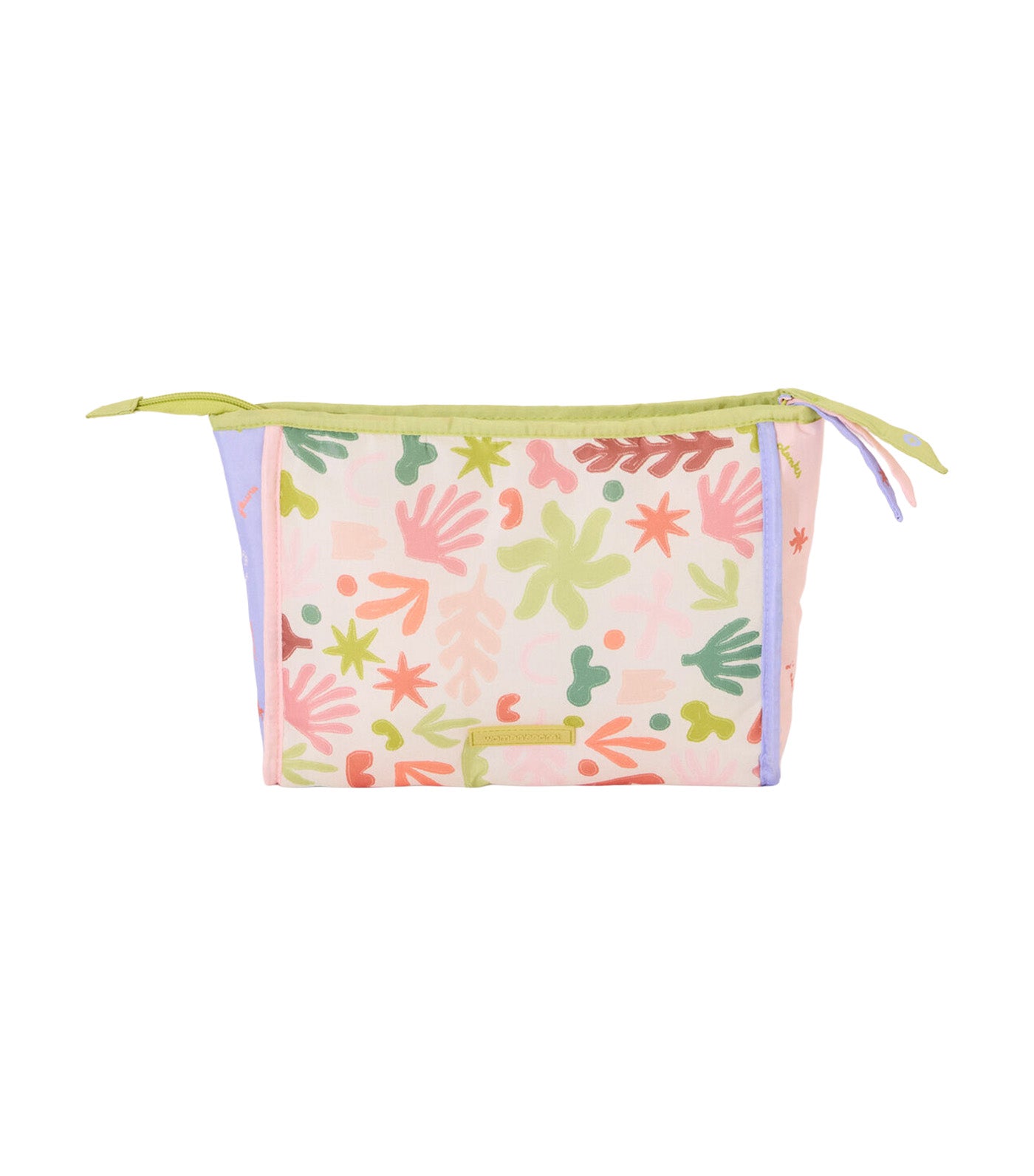 Vanity Case Multicolor Leaf Print