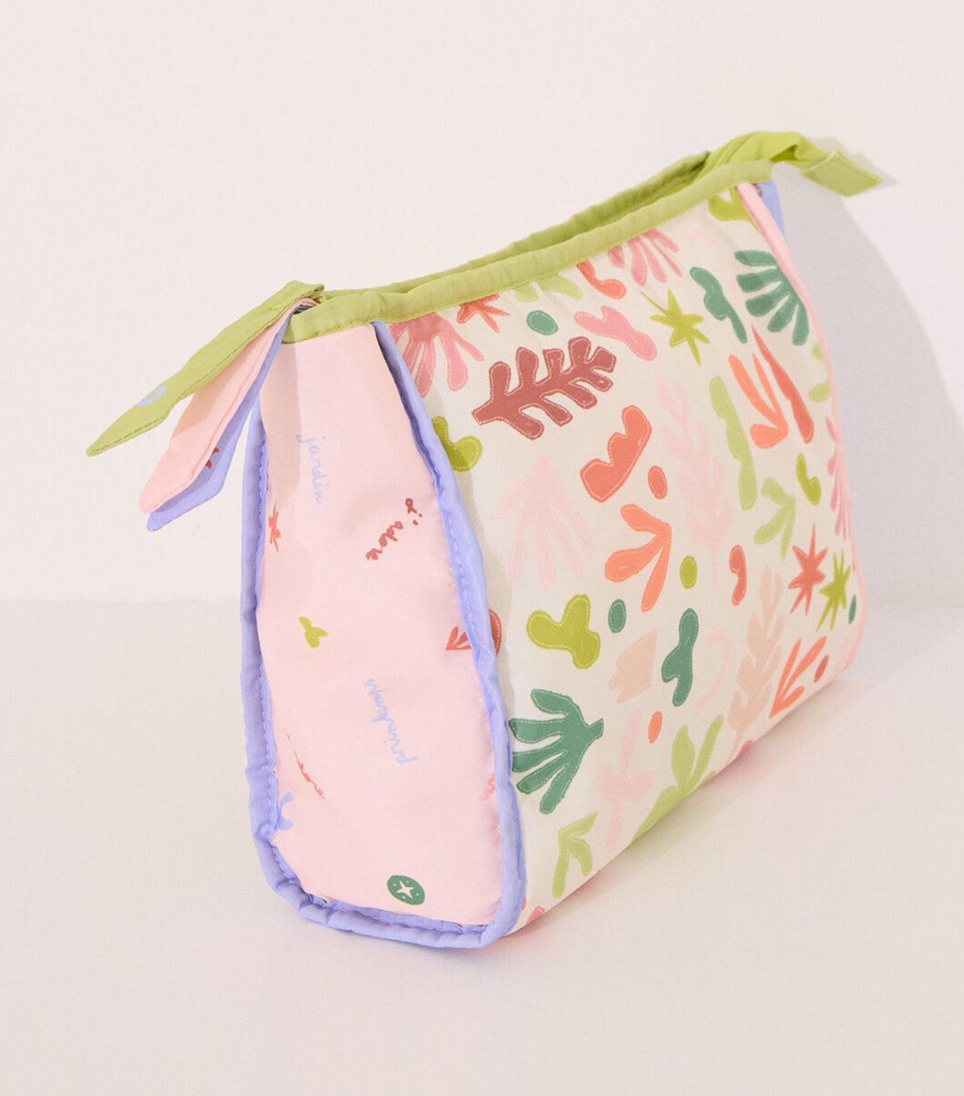 Vanity Case Multicolor Leaf Print